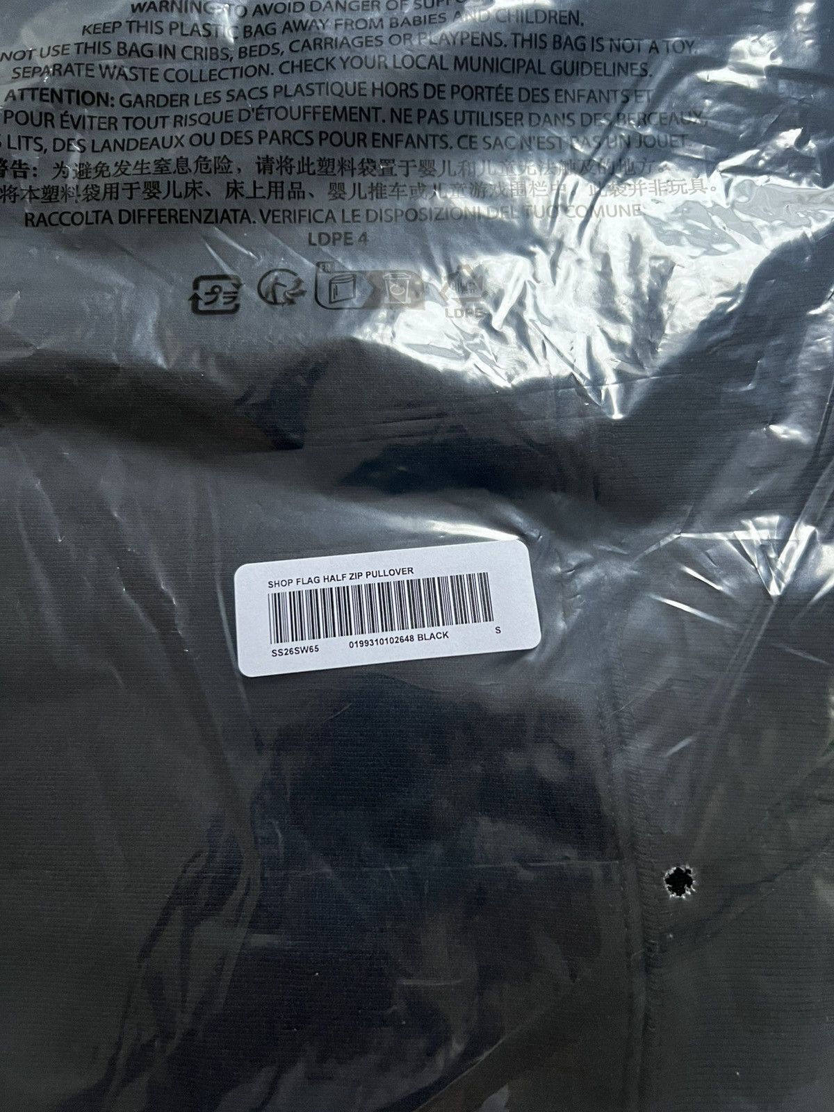 Supreme Supreme Shop Flag Half Zip Pullover Black Size Small Size US S / EU 44-46 / 1 - 3 Thumbnail