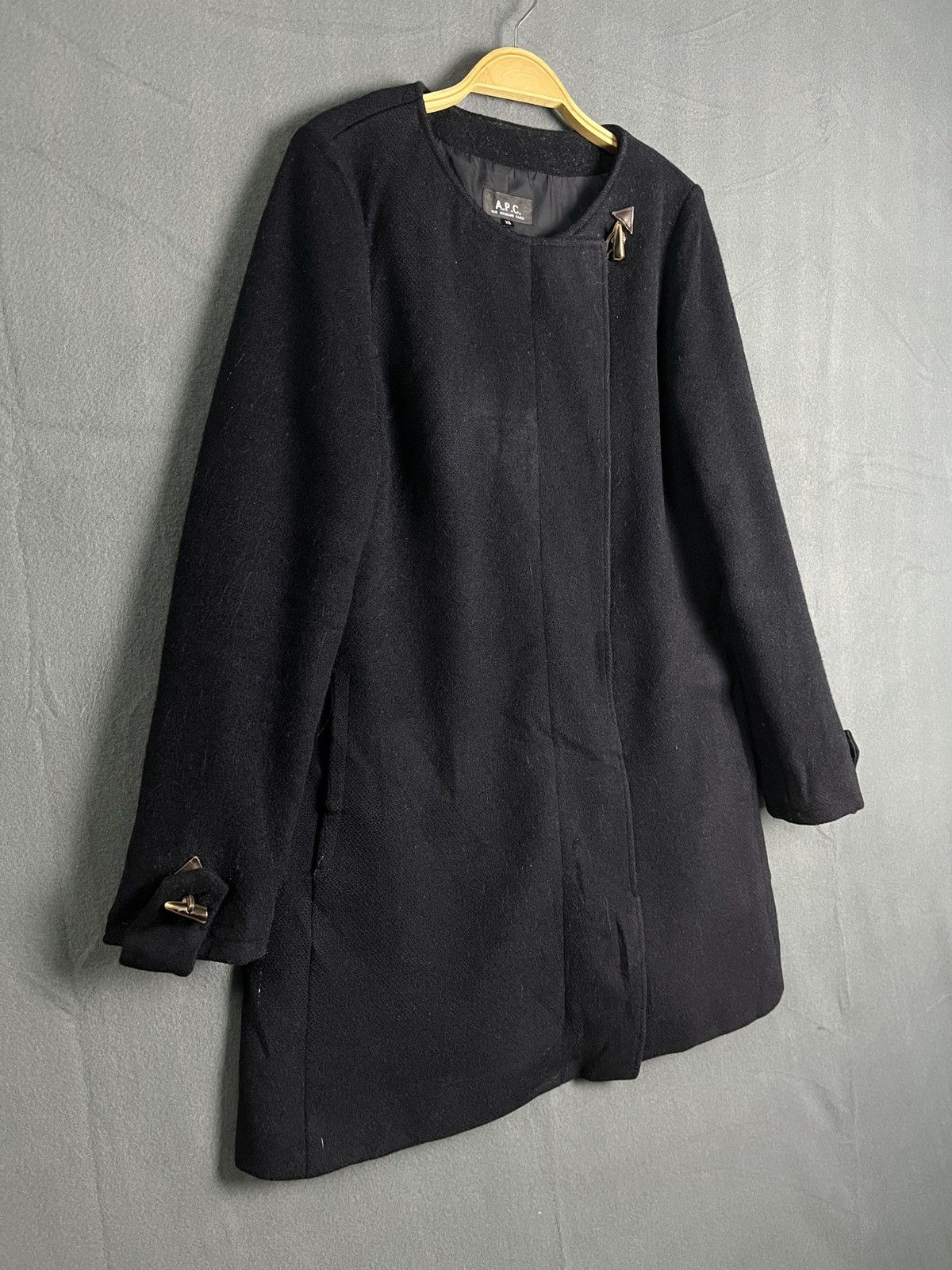 A.P.C. A.P.C Black Wool Coat Size XS / US 0-2 / IT 36-38 - 6 Thumbnail