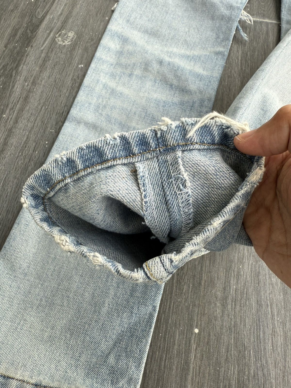 Helmut Lang Vintage 1998 HELMUT LANG "Broken Denim" Size US 28 / EU 44 - 17 Thumbnail