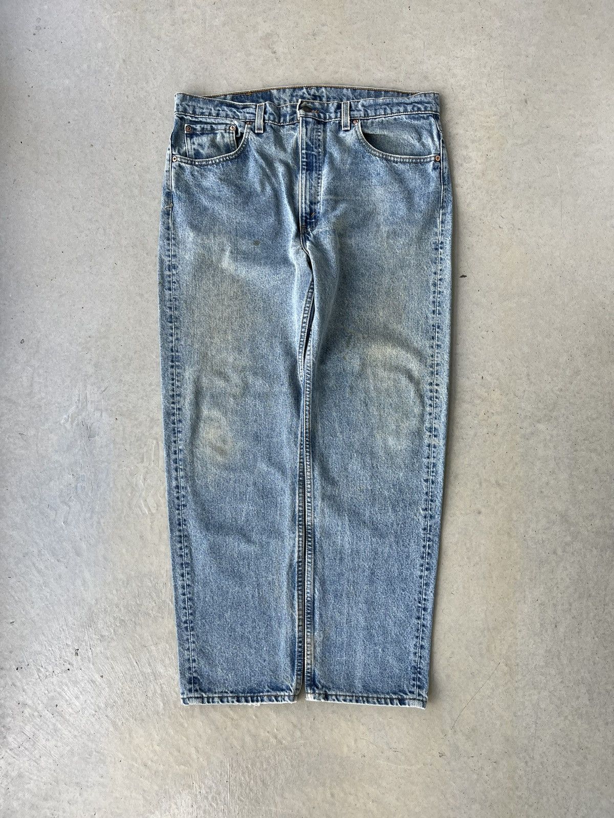 Levi's Vintage 90s Levi’s 505 Faded Denim Jeans Size US 37 - 1 Thumbnail