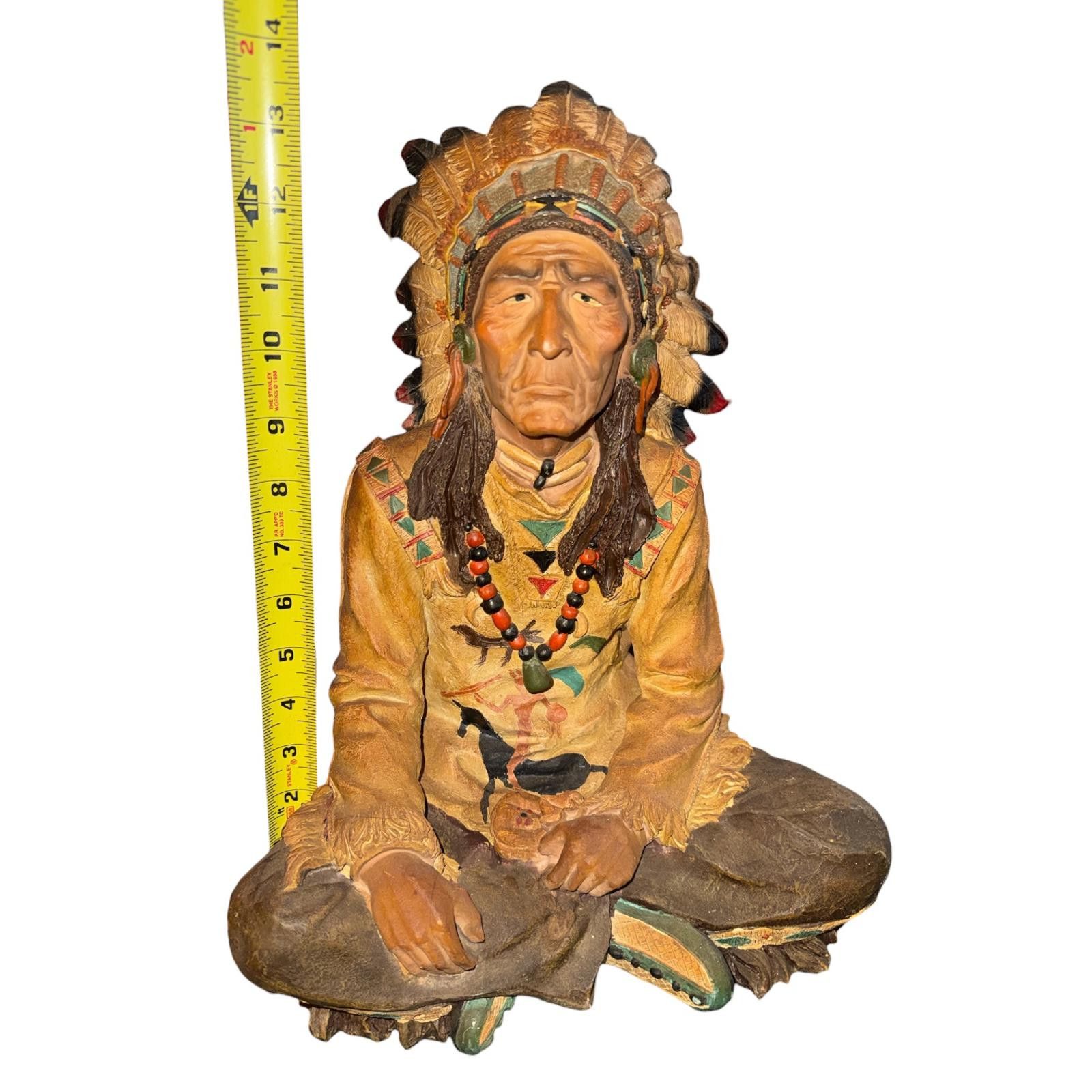 Unknown London HandmadeNative American Chief Figurine Sculpture 13" Size ONE SIZE - 1 Thumbnail