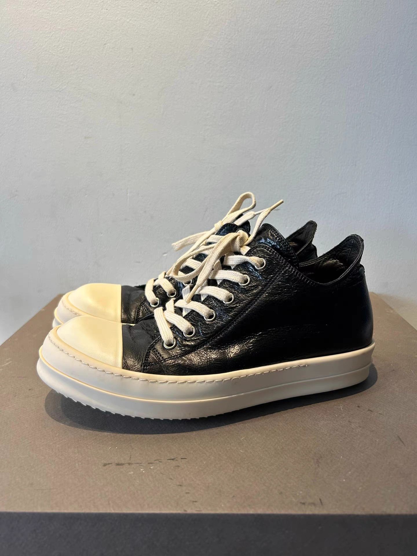 Rick Owens Rick Owens mainline low-top leather Converse Size US 6 / EU 39 - 1 Thumbnail