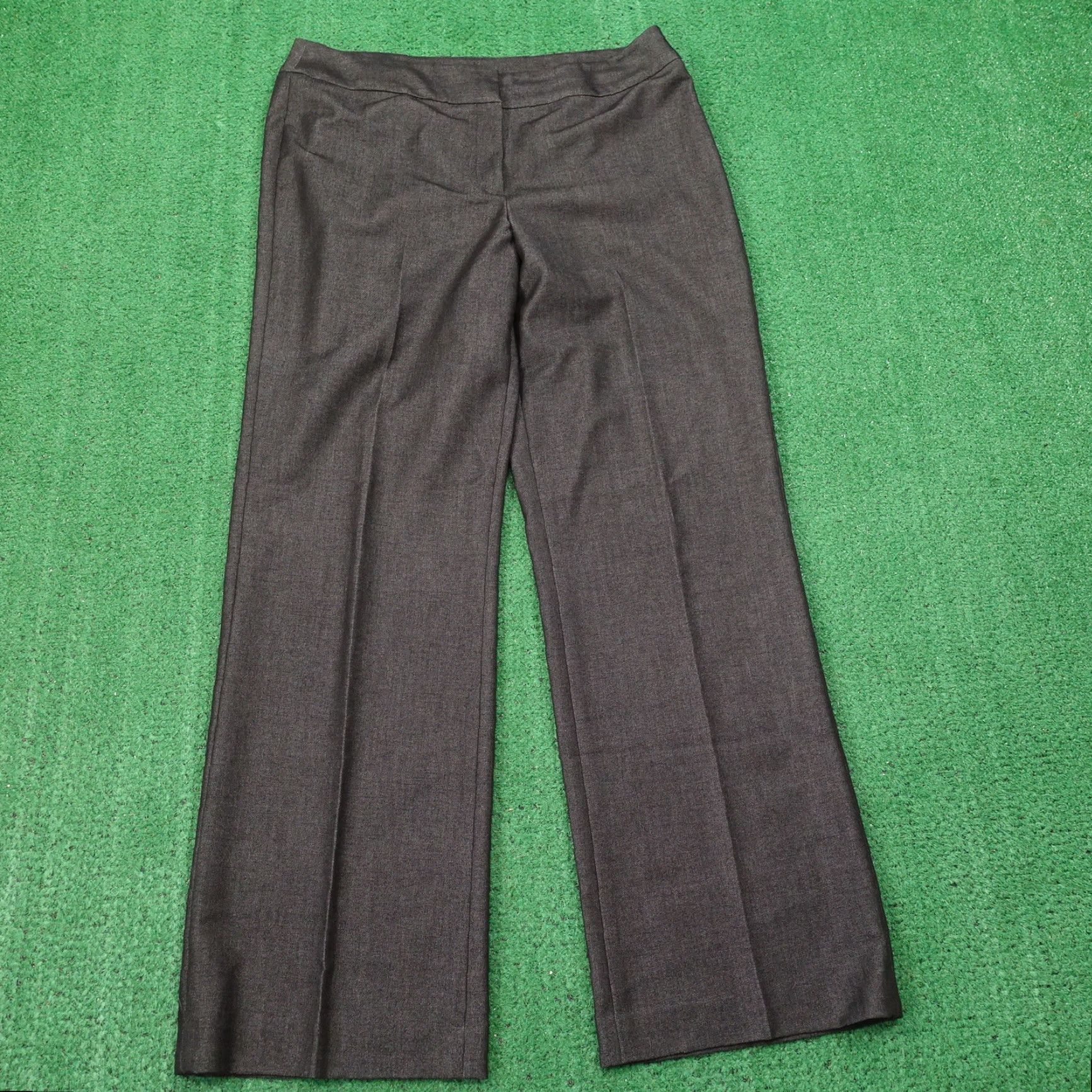 Nine West VINTAGE NINE WEST Pants Charcoal Grey Dress Pants Women Size 12 34" WAIST 31" INSEAM Gray Ladies Dress Pants Size 34" / US 12 / IT 48 - 2 Thumbnail