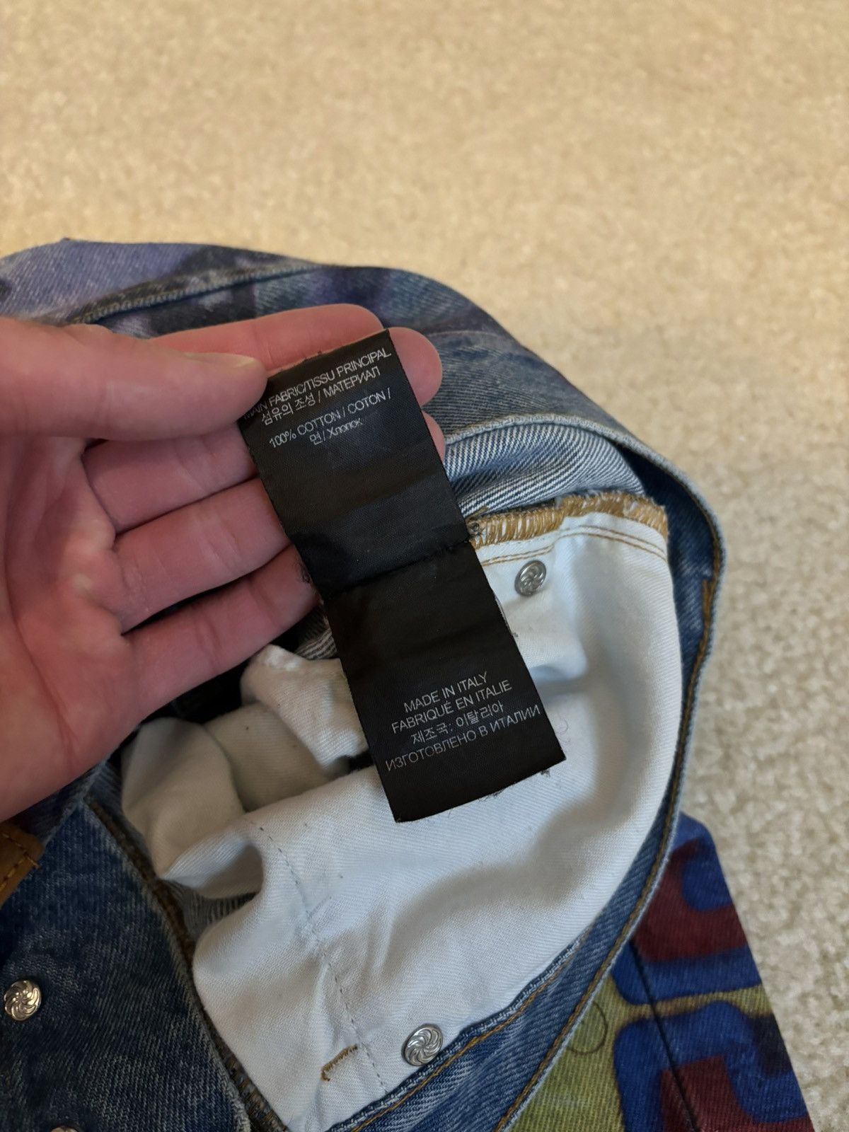 Vetements Vetements AW21 Graffiti Straight Jeans Size US 32 / EU 48 - 7 Thumbnail