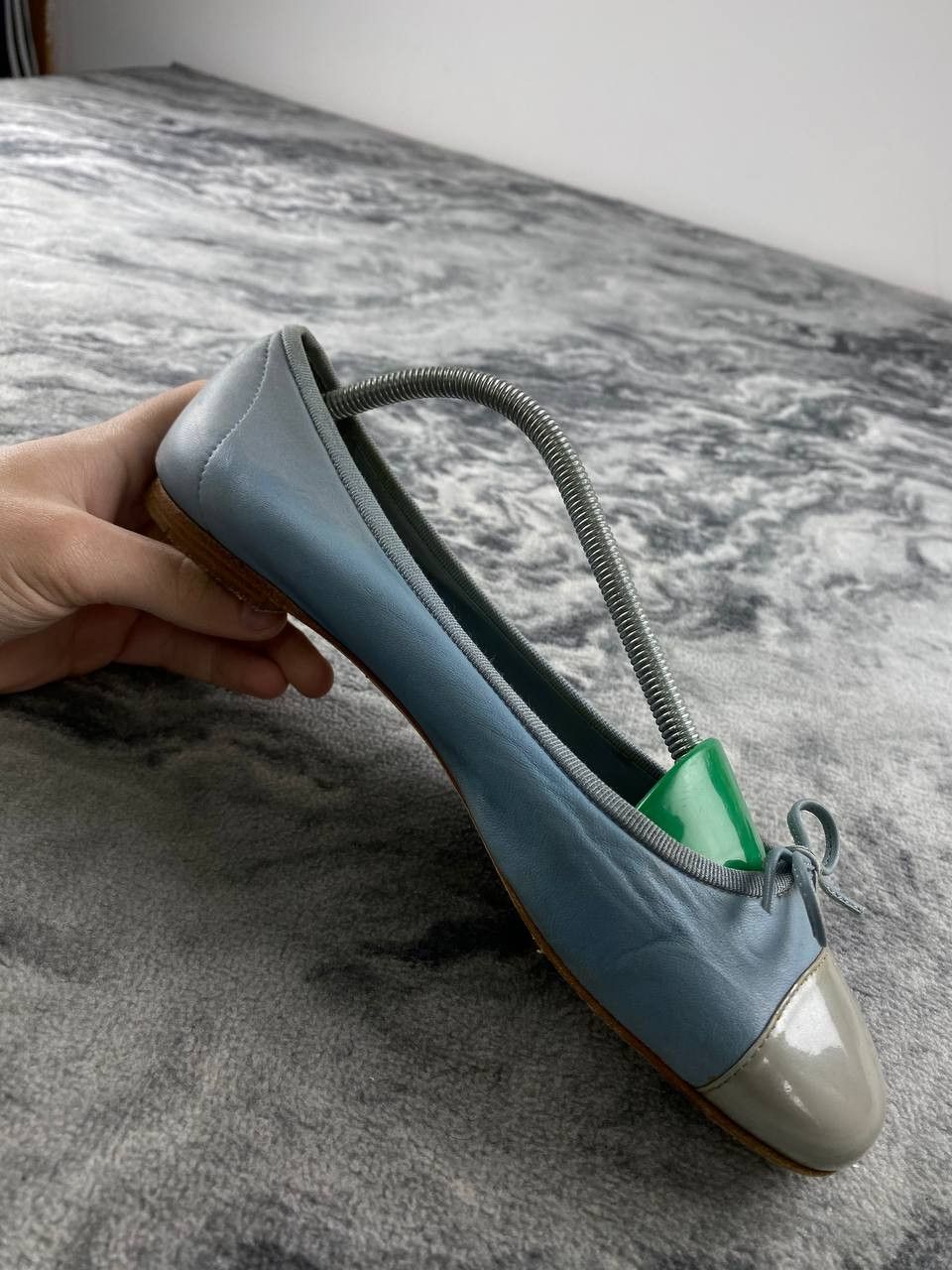 Chanel Chanel Leather Ballet Flats Women 38 Blue Size US 8 / IT 38 - 13 Thumbnail