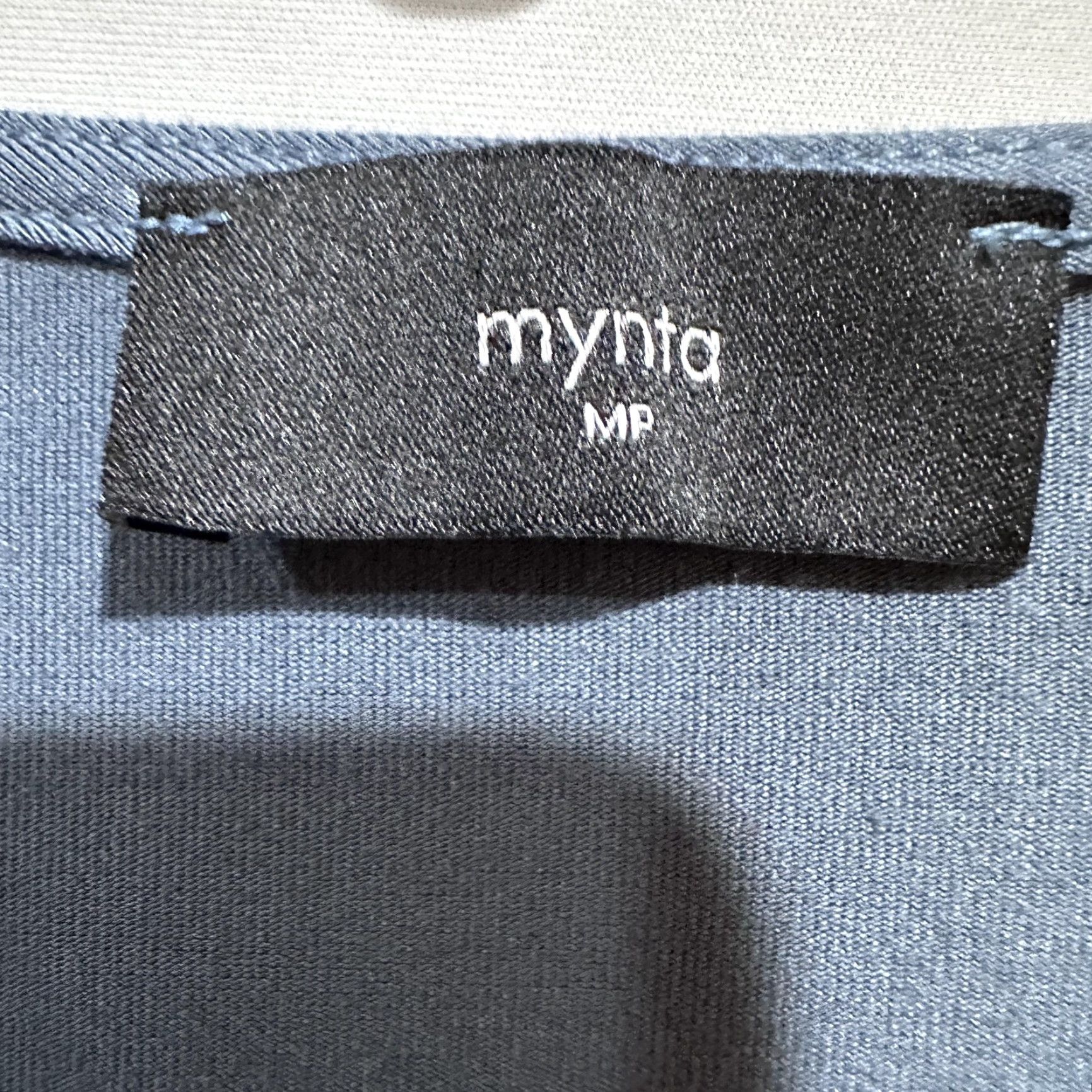 Vintage VINTAGE Mynta Bodysuit Womens Size M Petite Blue Gray Wrap Front Surplice Thong Made USA Size M / US 6-8 / IT 42-44 - 2 Thumbnail