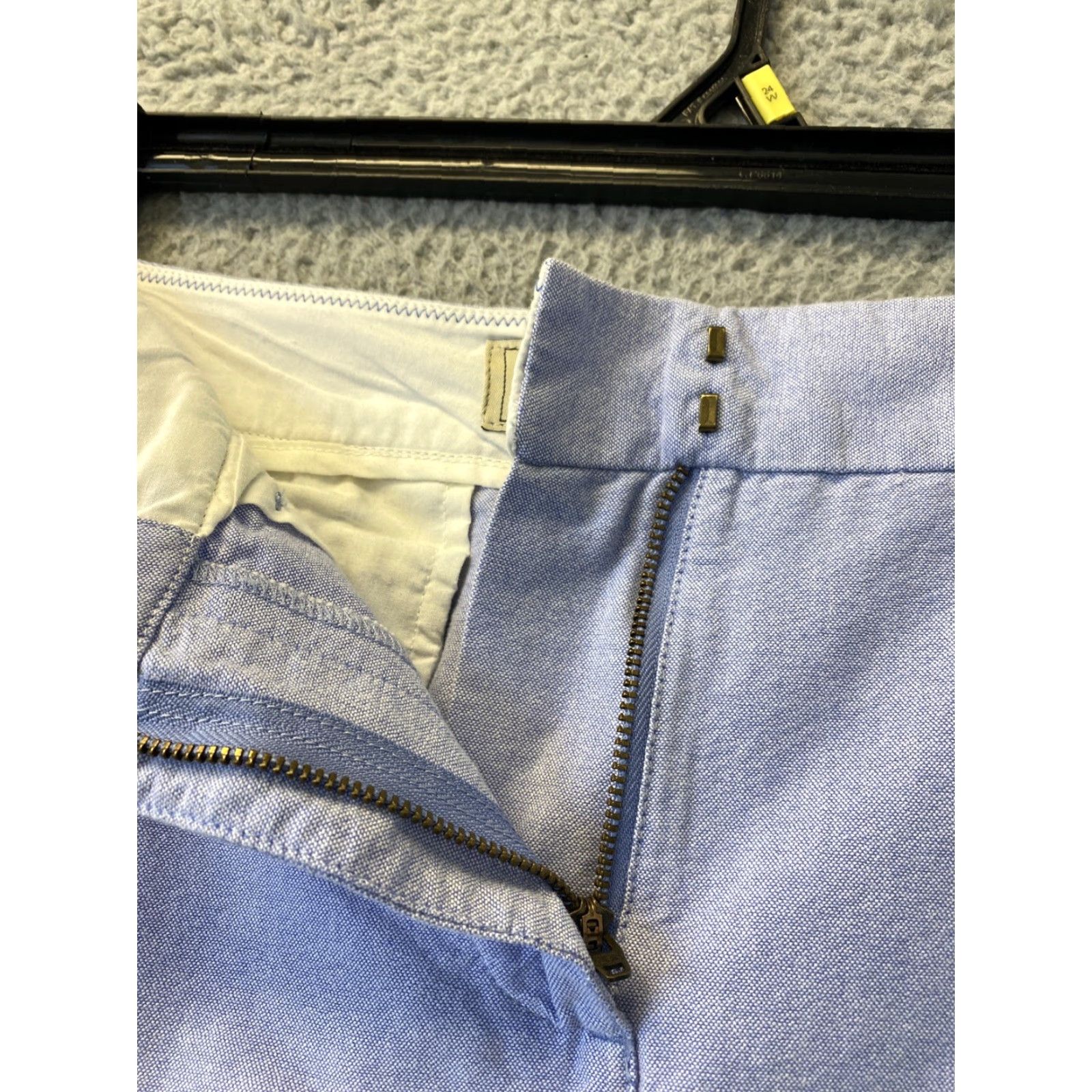 Vintage VINTAGE LL Bean Pencil Skirt Women 8 Knee Length Light Blue Regular Stretch Slit Pockets Zipper Casual Travel Womens Size 30" / US 8 / IT 44 - 3 Thumbnail