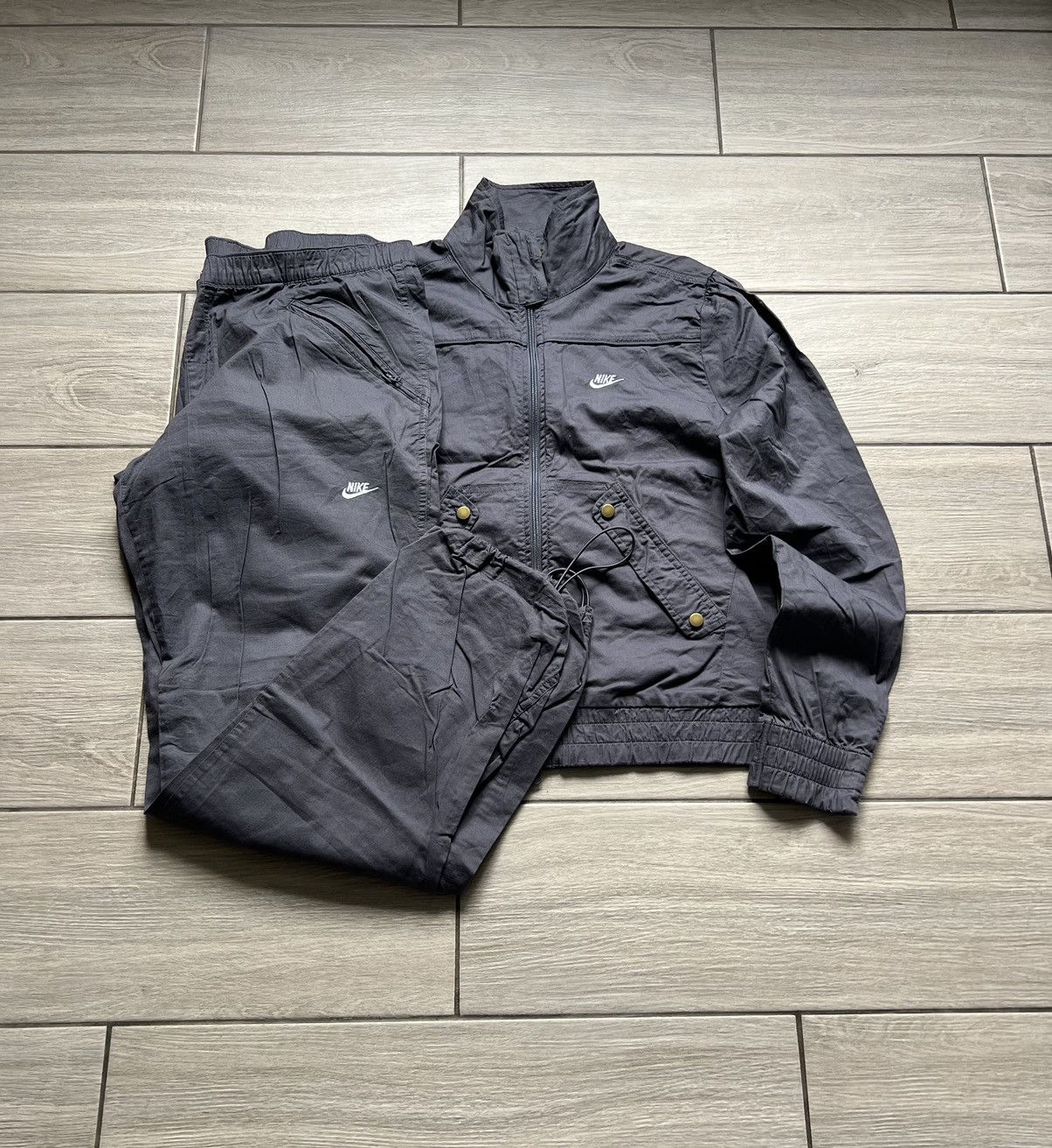 Nike × Vintage Vintage Nike Tracksuit Jacket And Pants 90s Swoosh Size US XL / EU 56 / 4 - 2 Thumbnail