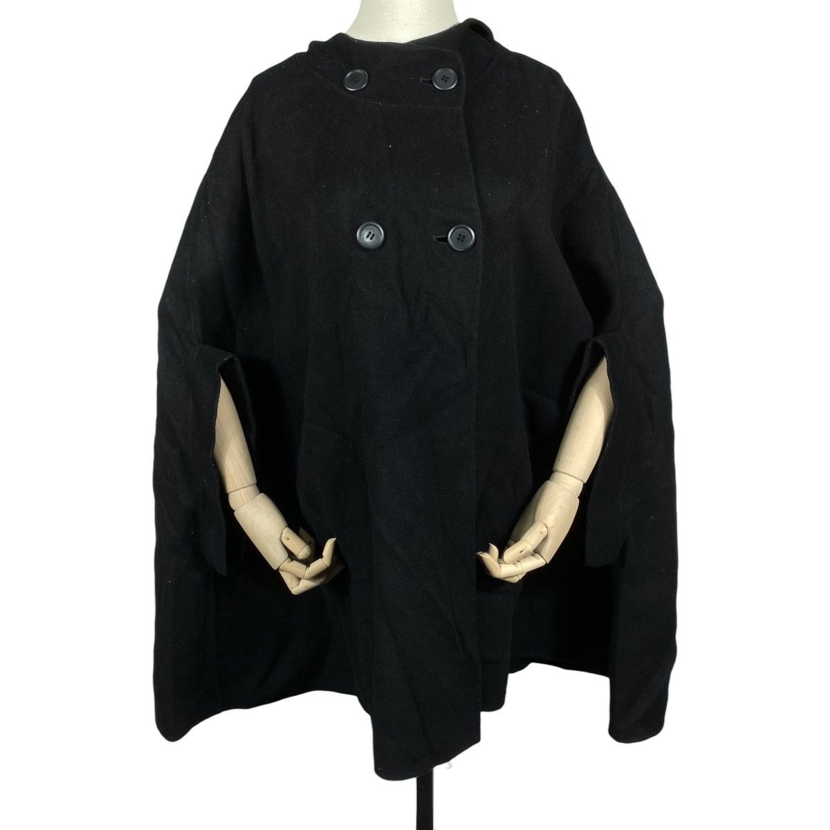 Tsumori Chisato Vintage Tsumori Chisato Hooded Wool Cape Coat Size M / US 6-8 / IT 42-44 - 2 Thumbnail