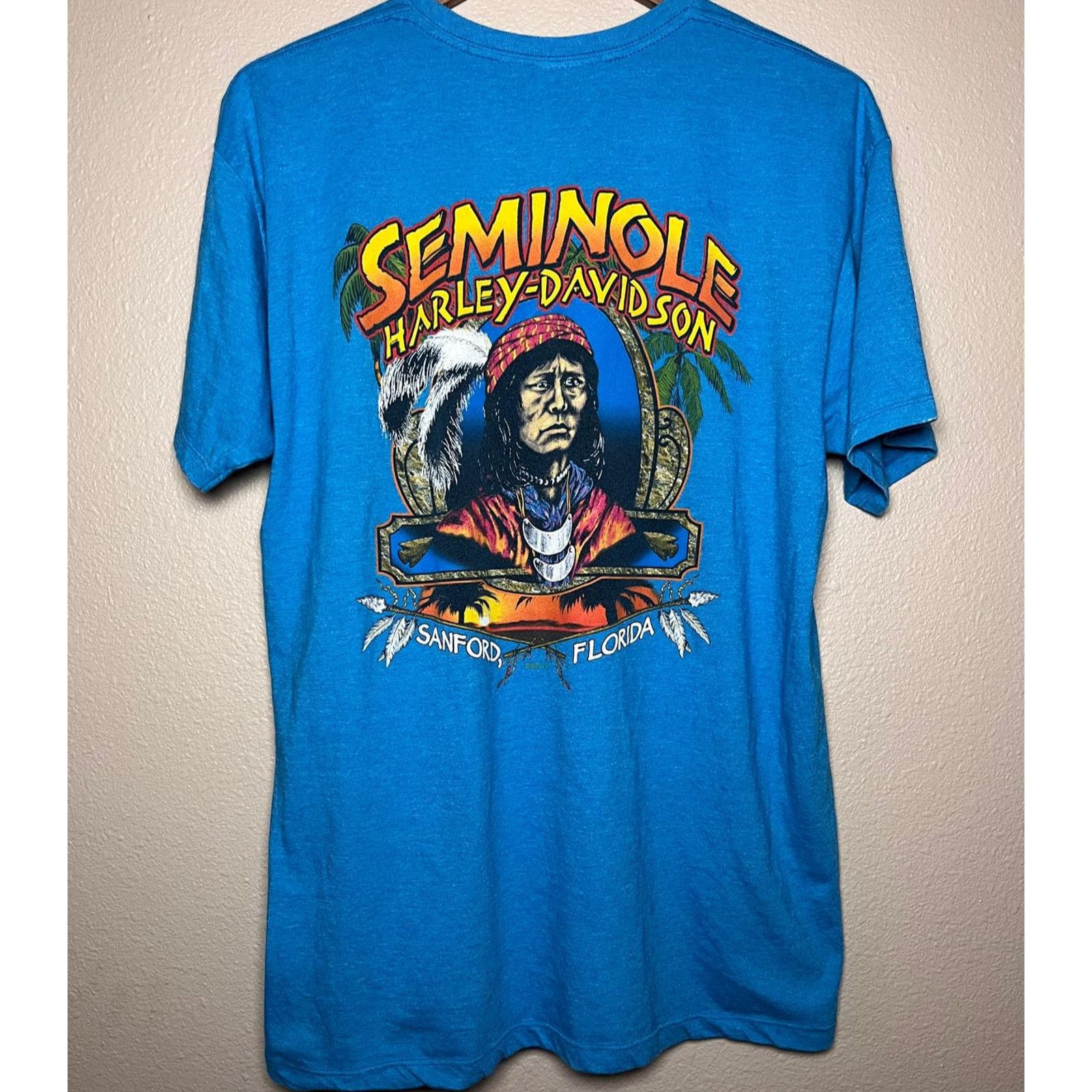 Harley Davidson 🪶 Harley-Davidson Seminole Tribal Graphic Tee – Size L Size US L / EU 52-54 / 3 - 2 Thumbnail