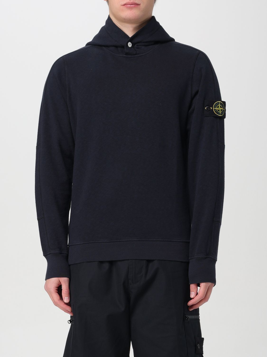 image of Stone Island Sweatshirt Men Blue (Size Large)