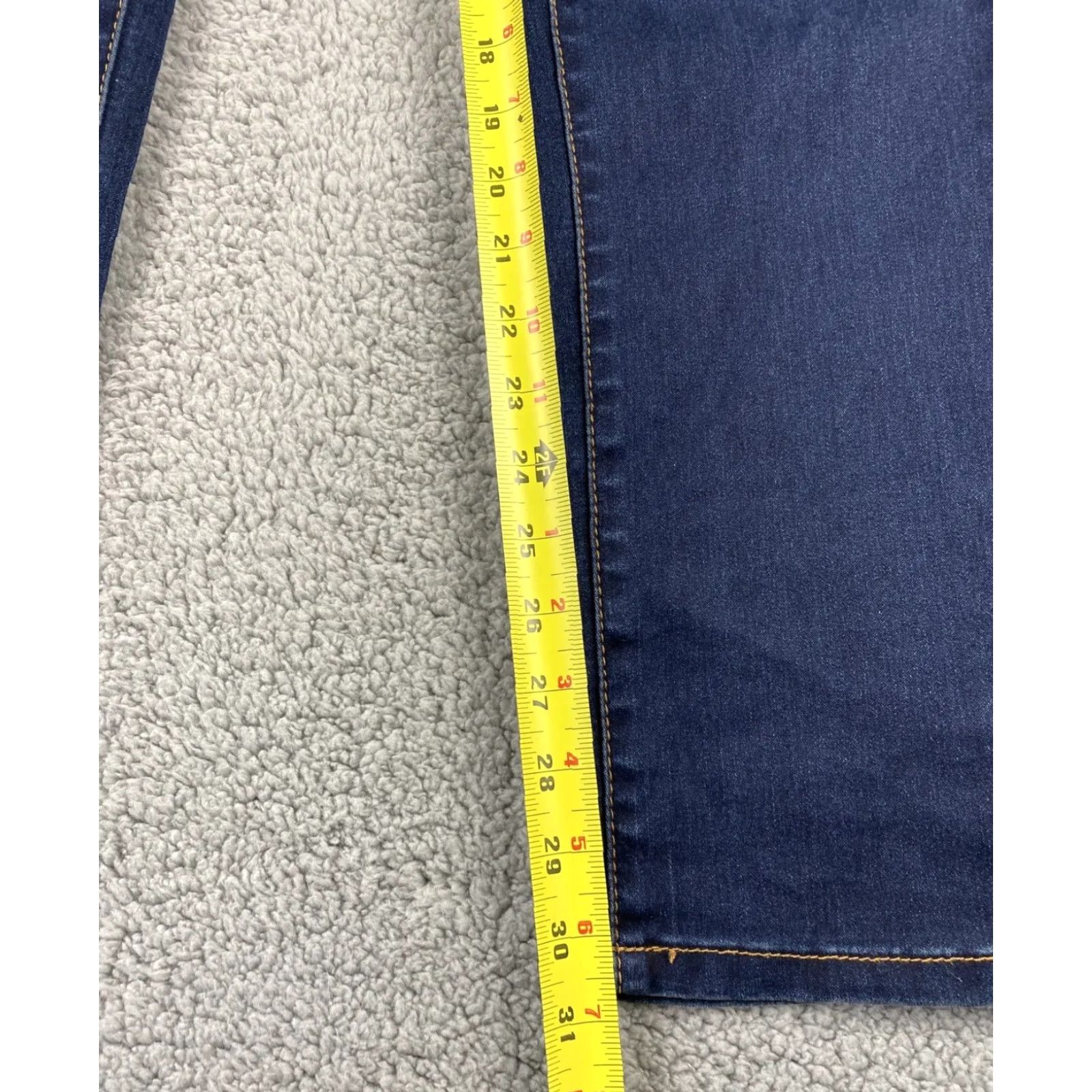 Vintage American Rag Cie Jeans Women Blue Size 11 Slim Straight Leg Wash Denim 31-41 Regular Comfort Zipper Button Size 32" / US 10 / IT 46 - 6 Thumbnail
