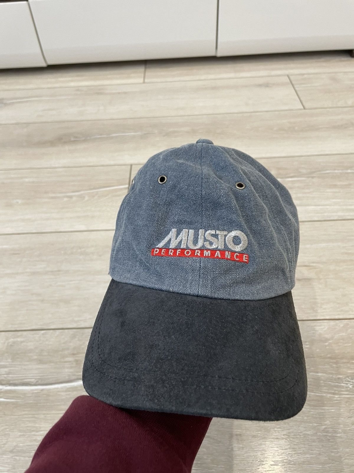 Musto × Vintage Musto Crew Cap Mens Adjustable Suede Brim Sailing Vintage Size ONE SIZE - 2 Thumbnail