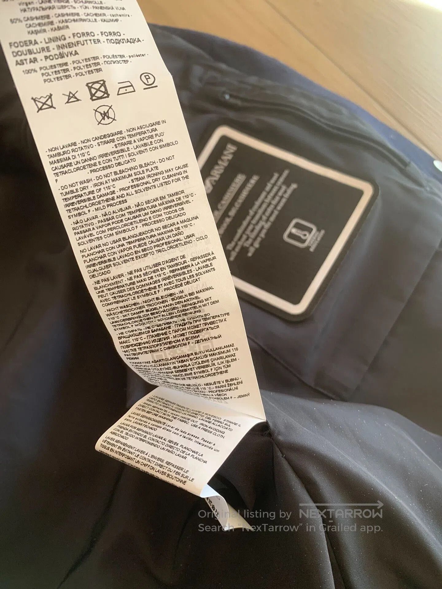 Emporio Armani Emporio Armani Cashmere Wool Jacket. Size US L / EU 52-54 / 3 - 7 Thumbnail