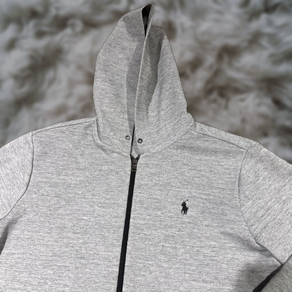 Polo Ralph Lauren Polo Ralph Lauren Hoodie Mens Large Gray Double Knit Tech Fleece Zip Hoodie Full Zip Everyday Wear Mens L Gray Polo Ralph Lauren Hoodie Size US L / EU 52-54 / 3 - 1 Thumbnail