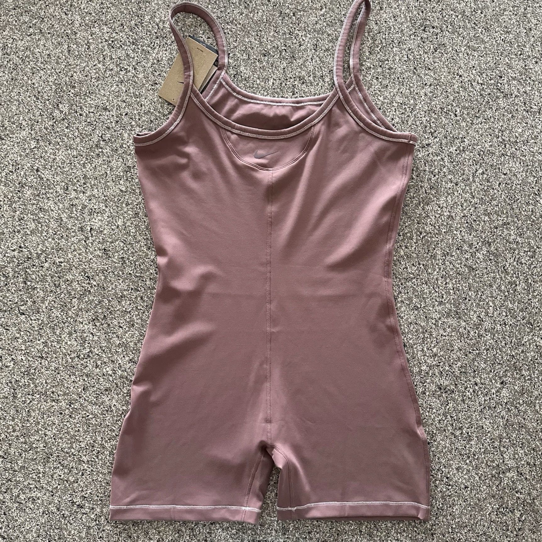 Nike Nike One Dri-FIT Bodysuit One Piece Women's Size L Smoky Mauve FQ2161-203 Size S / US 4 / IT 40 - 5 Thumbnail