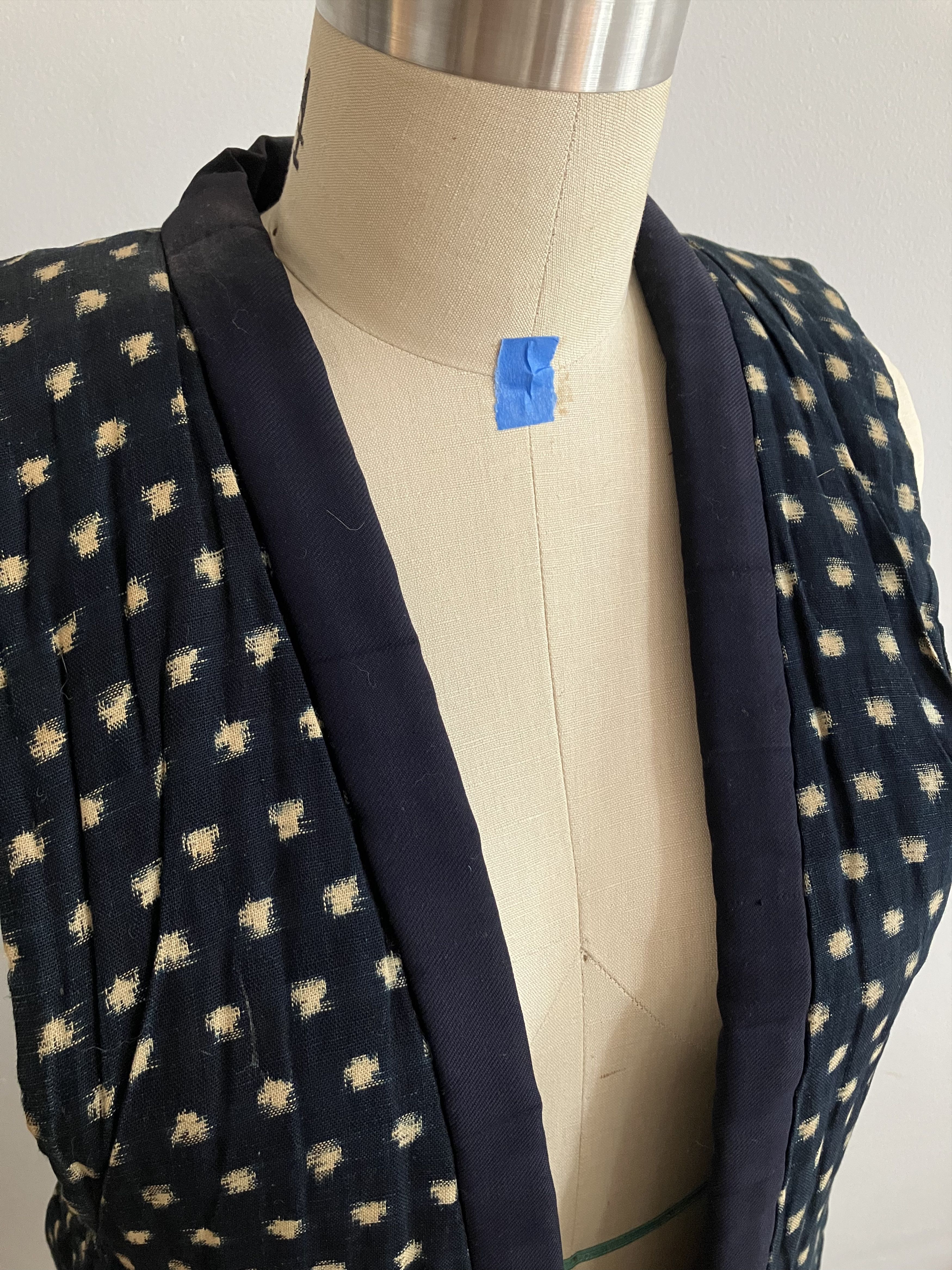 Vintage Vintage Japanese Workwear Vest - Ikat Indigo Size US M / EU 48-50 / 2 - 2 Thumbnail