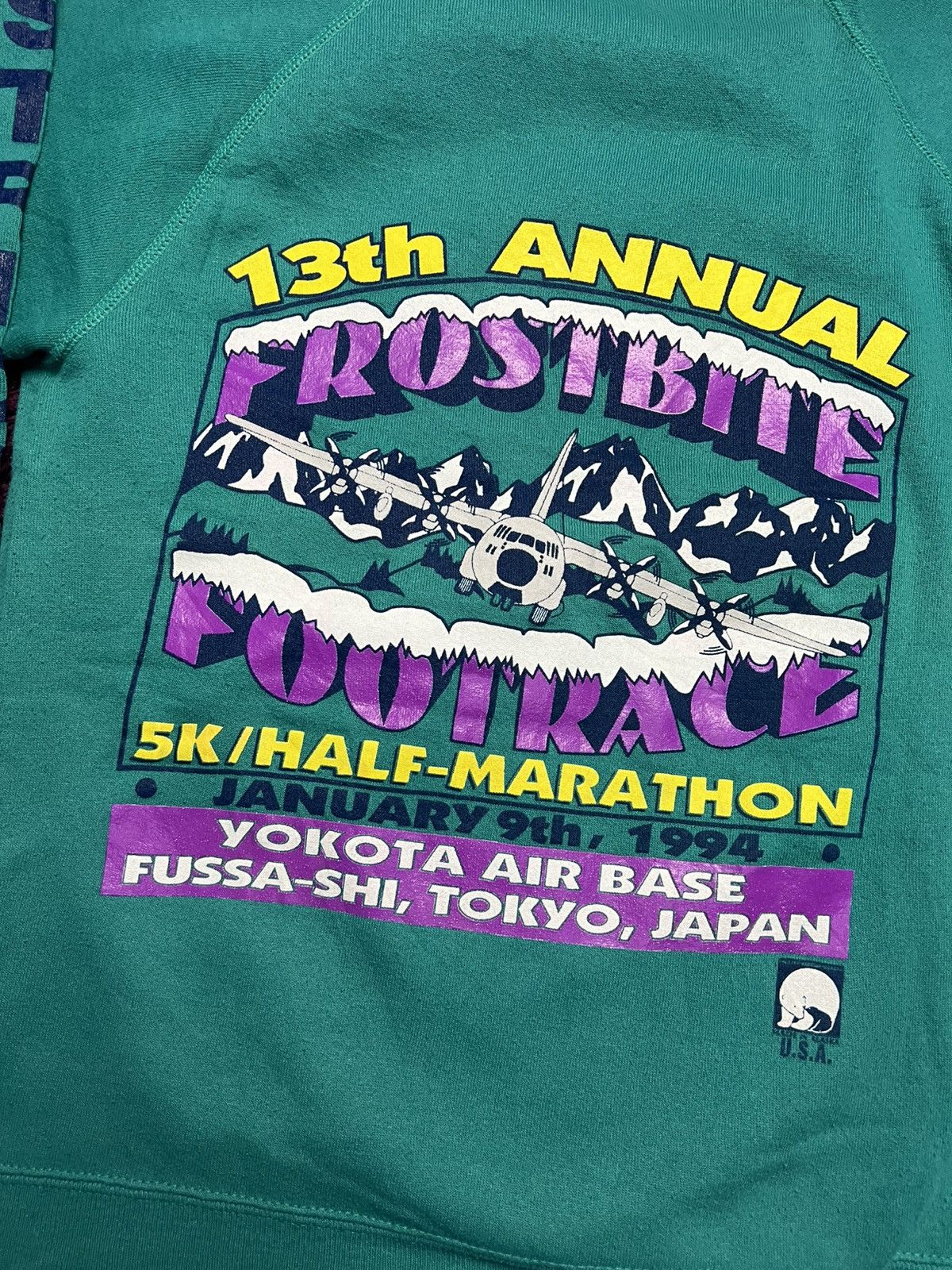 14th Addiction Vintage 94 Yokota Striders Frostbite Footrace Sweatshirt(44) Size US M / EU 48-50 / 2 - 6 Thumbnail