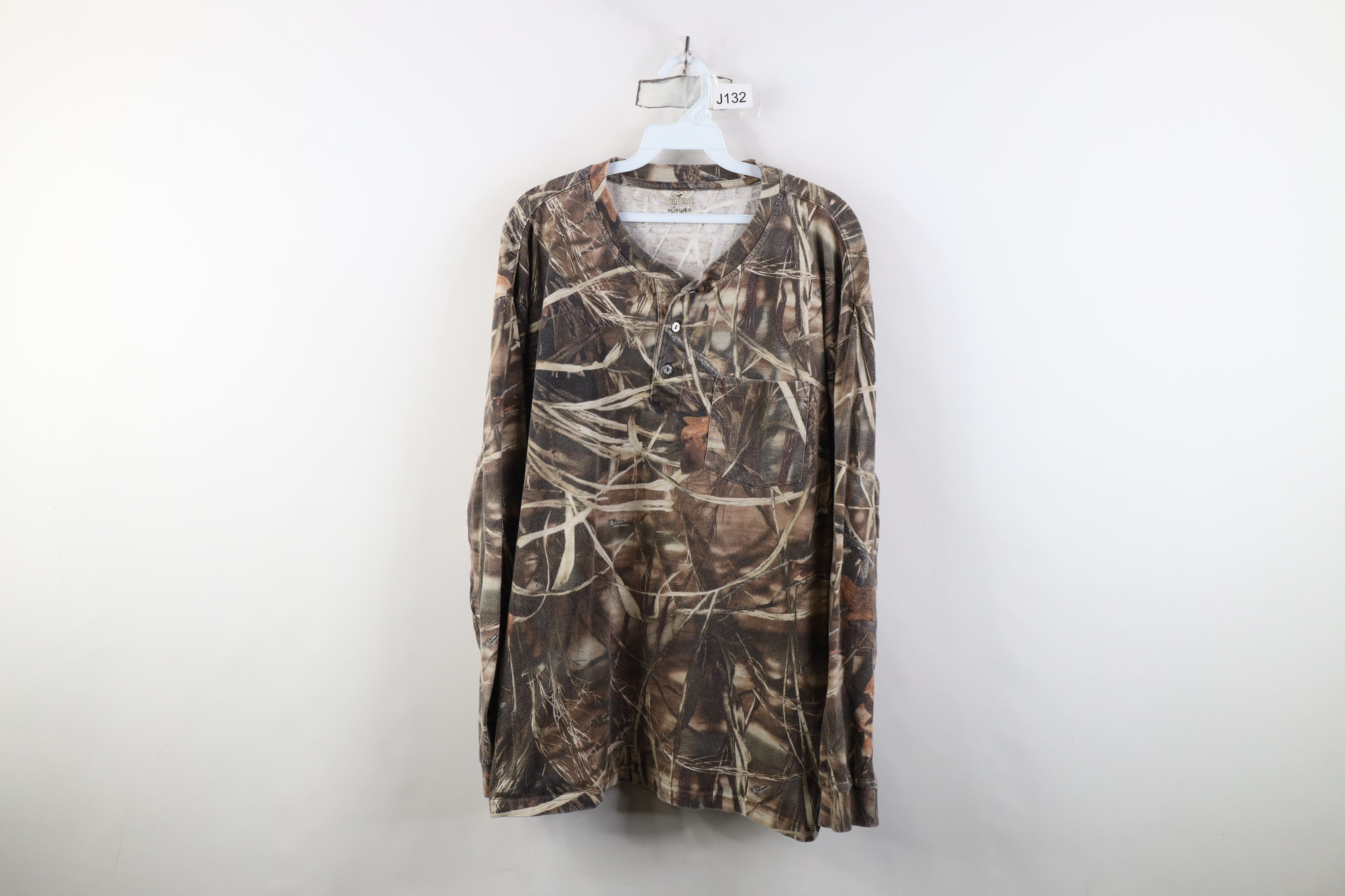 Vintage Vintage Y2K Streetwear Camouflage Long Sleeve Henley T-Shirt Size US XL / EU 56 / 4 - 1 Thumbnail