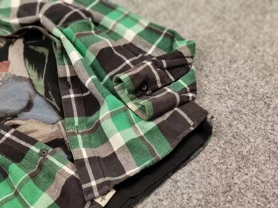 Flannel Vintage Flannel Shirt Travis Scott Style Size US M / EU 48-50 / 2 - 7 Thumbnail
