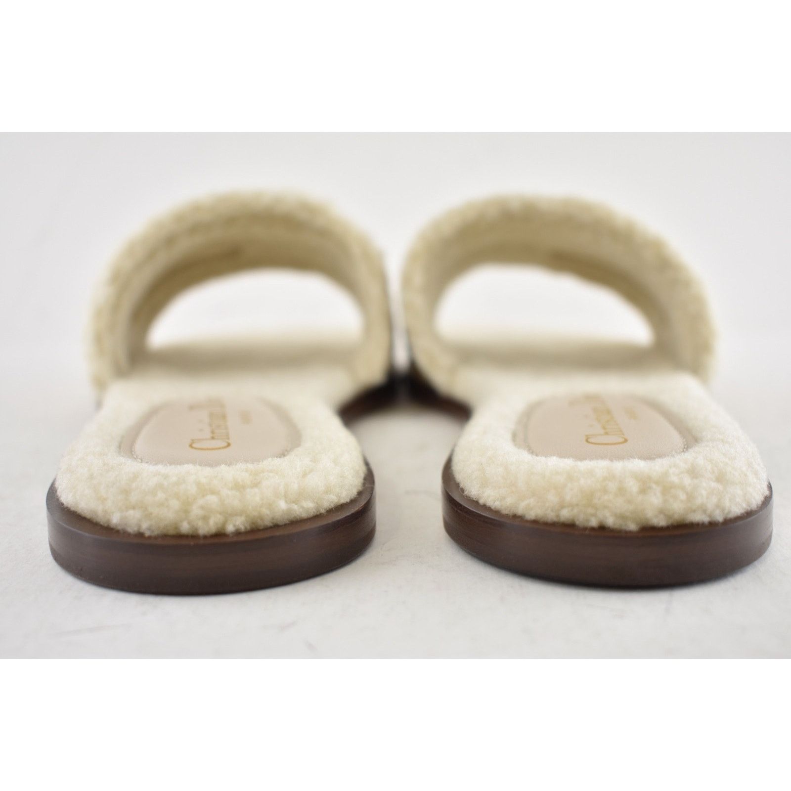 Dior Christian Dior Dway Beige Suede Embroidered Logo Shearling Size US 8 / IT 38 - 11 Thumbnail