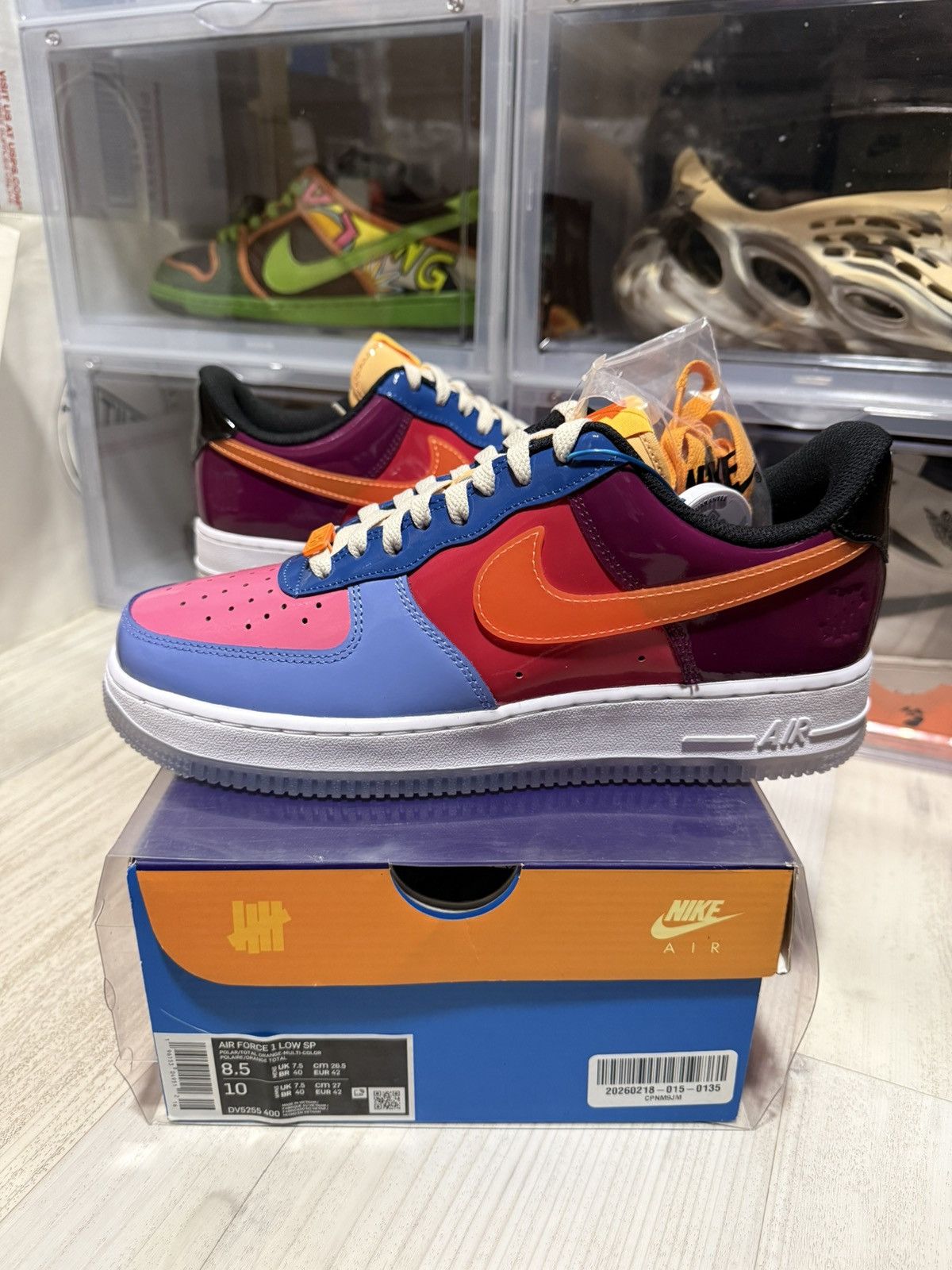 Nike × Undefeated Nike Force 1 Low Undefeated Total Orange Size US 8.5 / EU 41-42 - 1 Thumbnail
