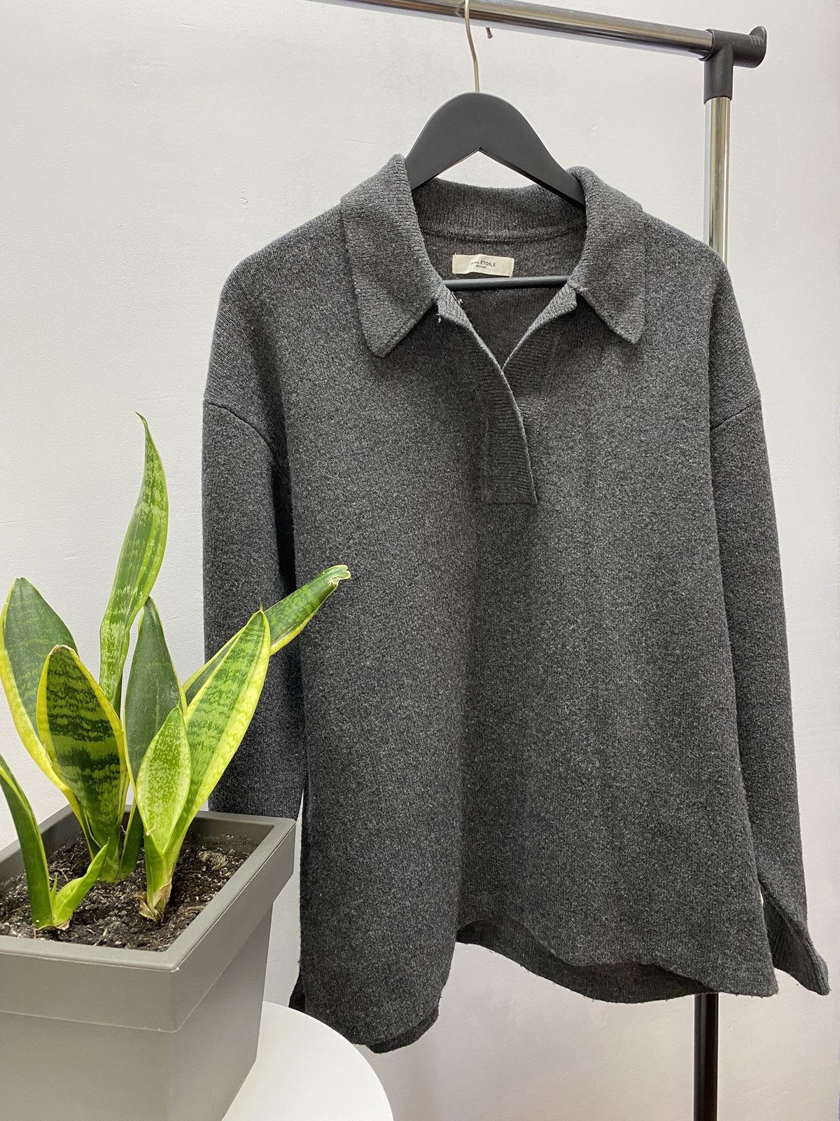 Isabel Marant × Isabel Marant Etoile Isabel Marant Etoile Lark Oversized Polo Jumper Sweater Size S / US 4 / IT 40 - 4 Thumbnail