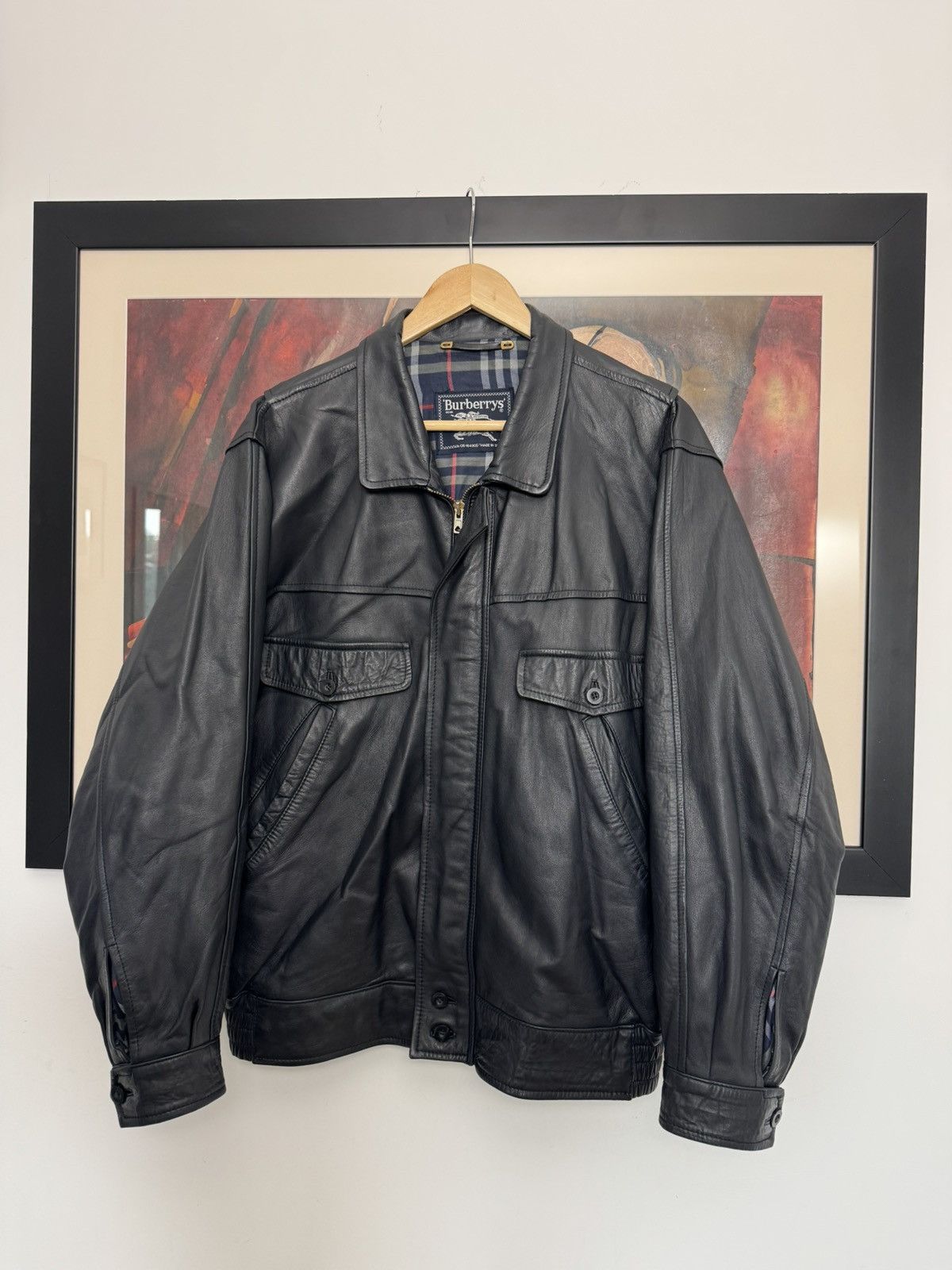 Men's Burberry Leather Jackets | Grailed