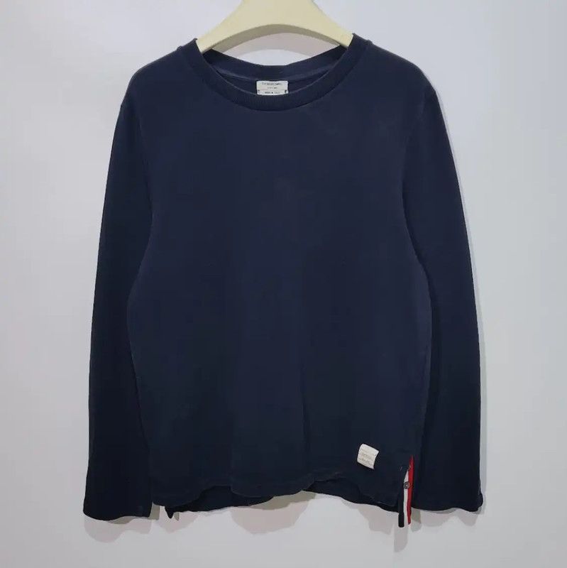 Thom Browne Thom Browne Women's Navy Cotton T-Shirt 0089 Size M / US 6-8 / IT 42-44 - 1 Thumbnail