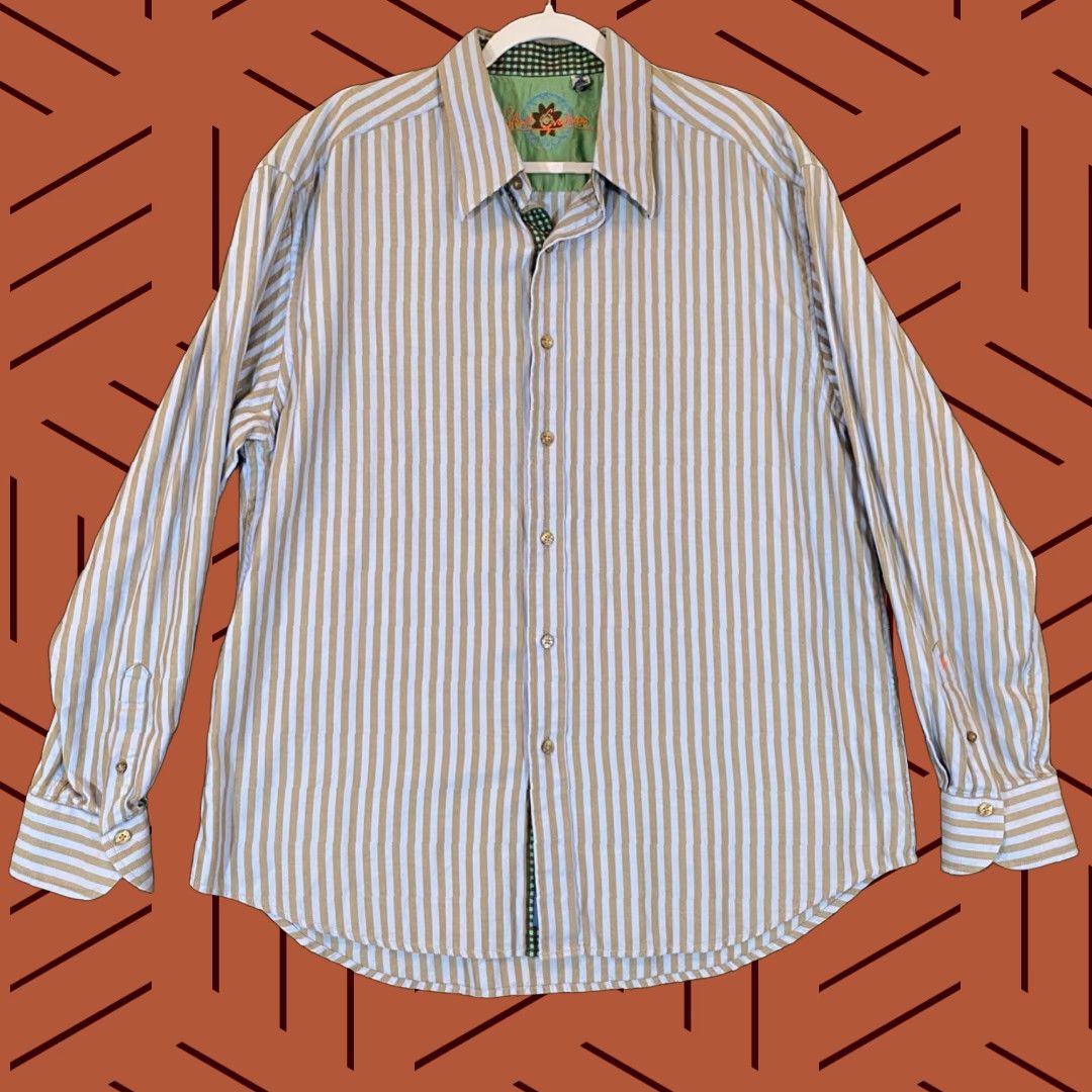 Robert Graham Robert Graham Shirt Mens XL Multicolor Striped Button-Up Outdoors L/S Size US XL / EU 56 / 4 - 1 Thumbnail