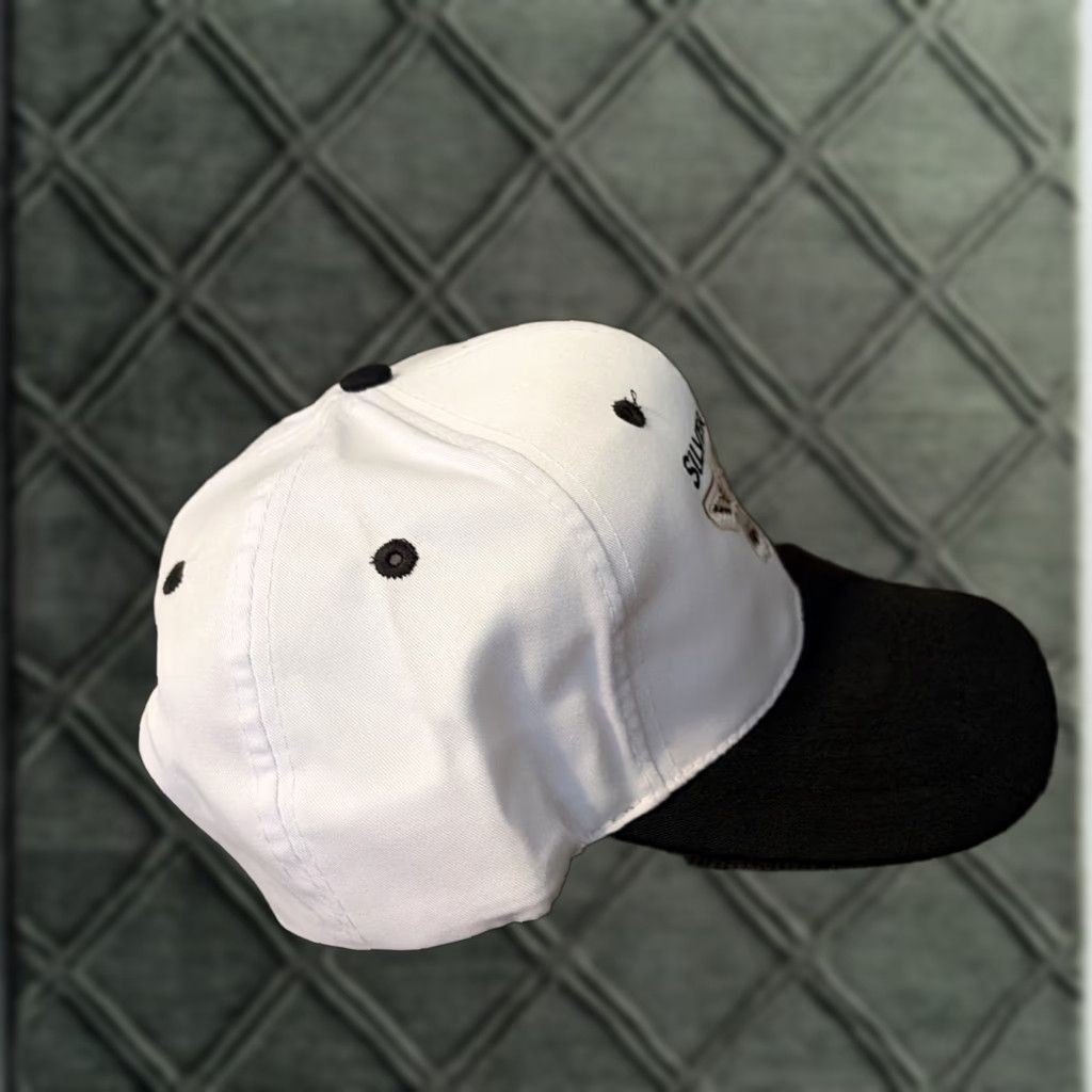 Vintage VINTAGE 90s Nissin Silver Lakes Country Club SnapBack Hat Cap Men One Size White Hat Size ONE SIZE - 1 Thumbnail