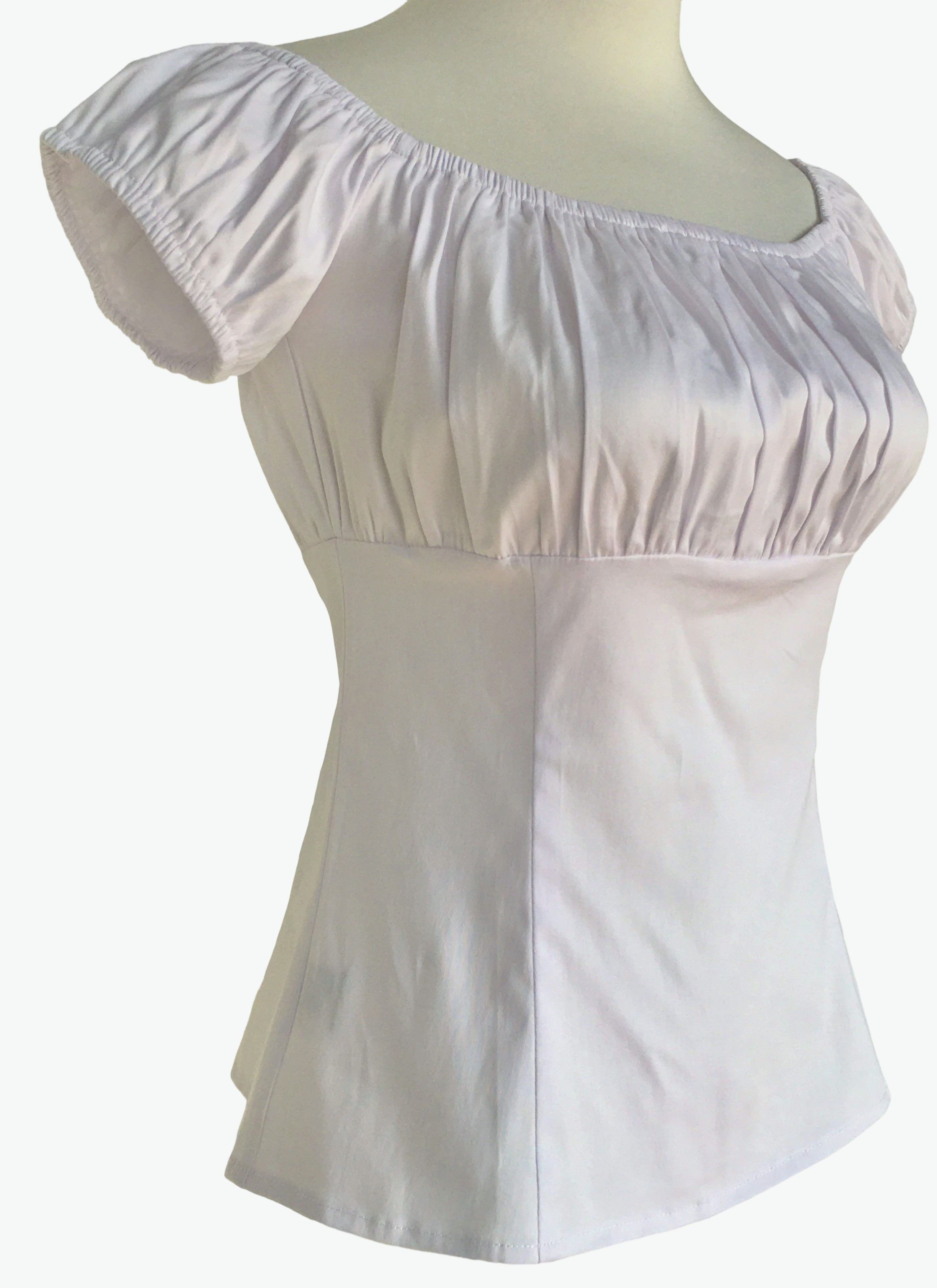 Other Women tops off shoulder slim fit white blouse Size M / US 6-8 / IT 42-44 - 2 Thumbnail