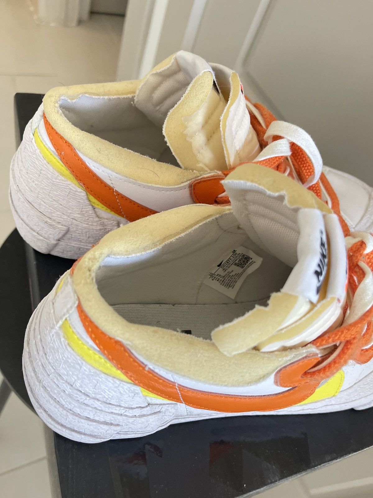 Nike × Sacai Sacai x Nike Blazer Low Magma Orange Size US 10 / EU 43 - 6 Thumbnail