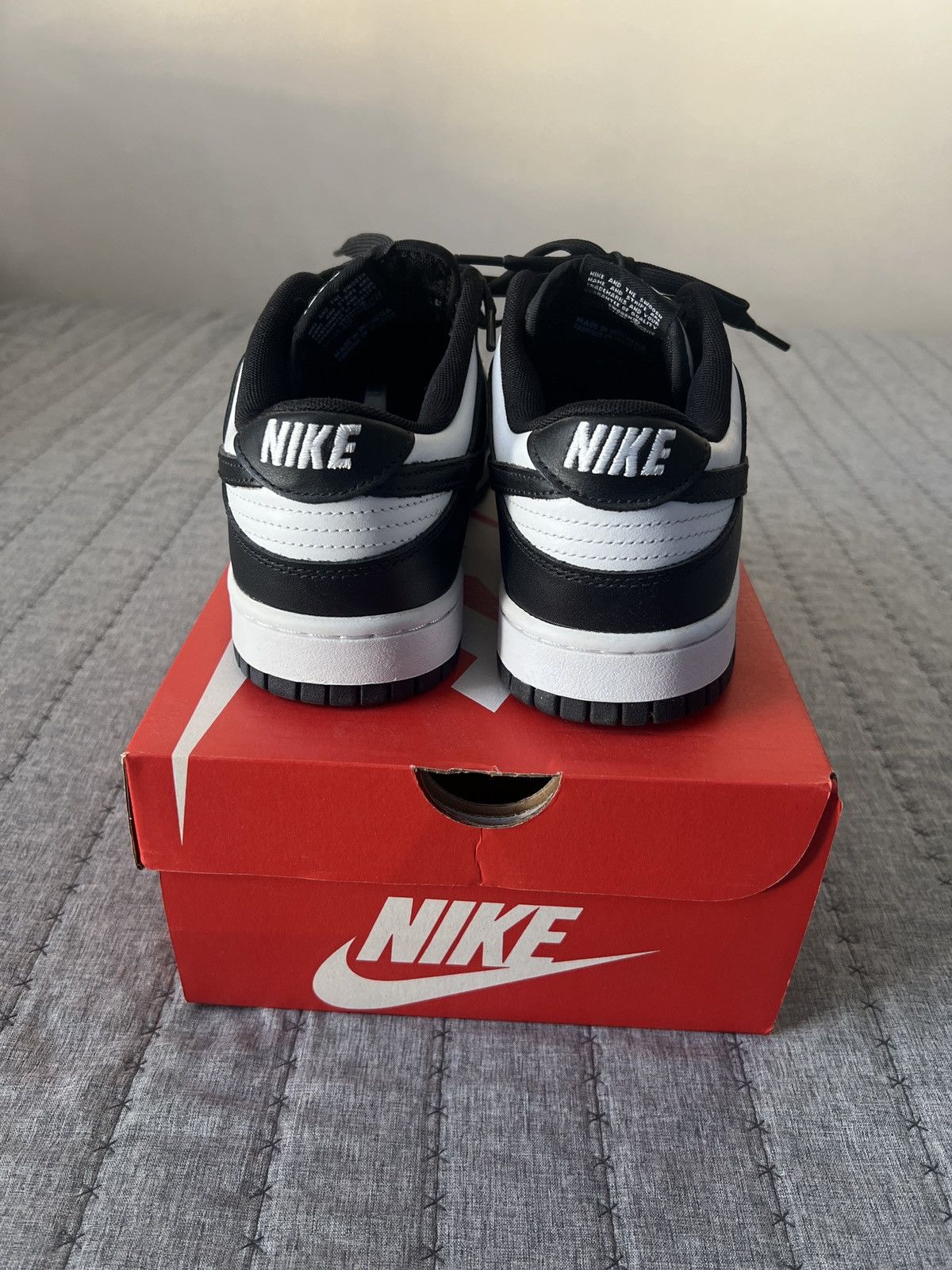 Nike Nike Dunk Low Black/White Size US 9 / EU 42 - 3 Thumbnail