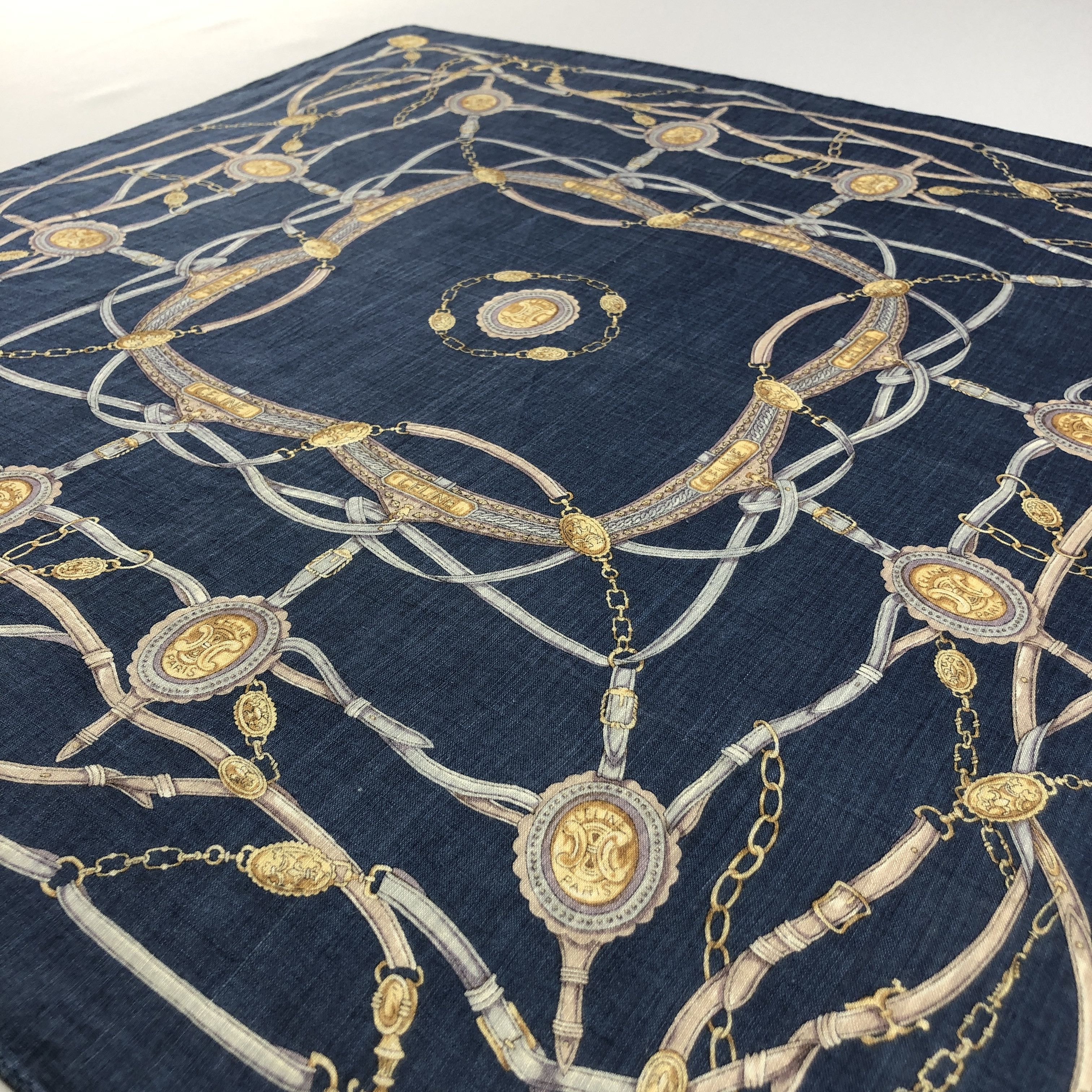 Celine × Vintage Celine Handkerchief Neckerchief Bandana H2580 Size ONE SIZE - 2 Thumbnail