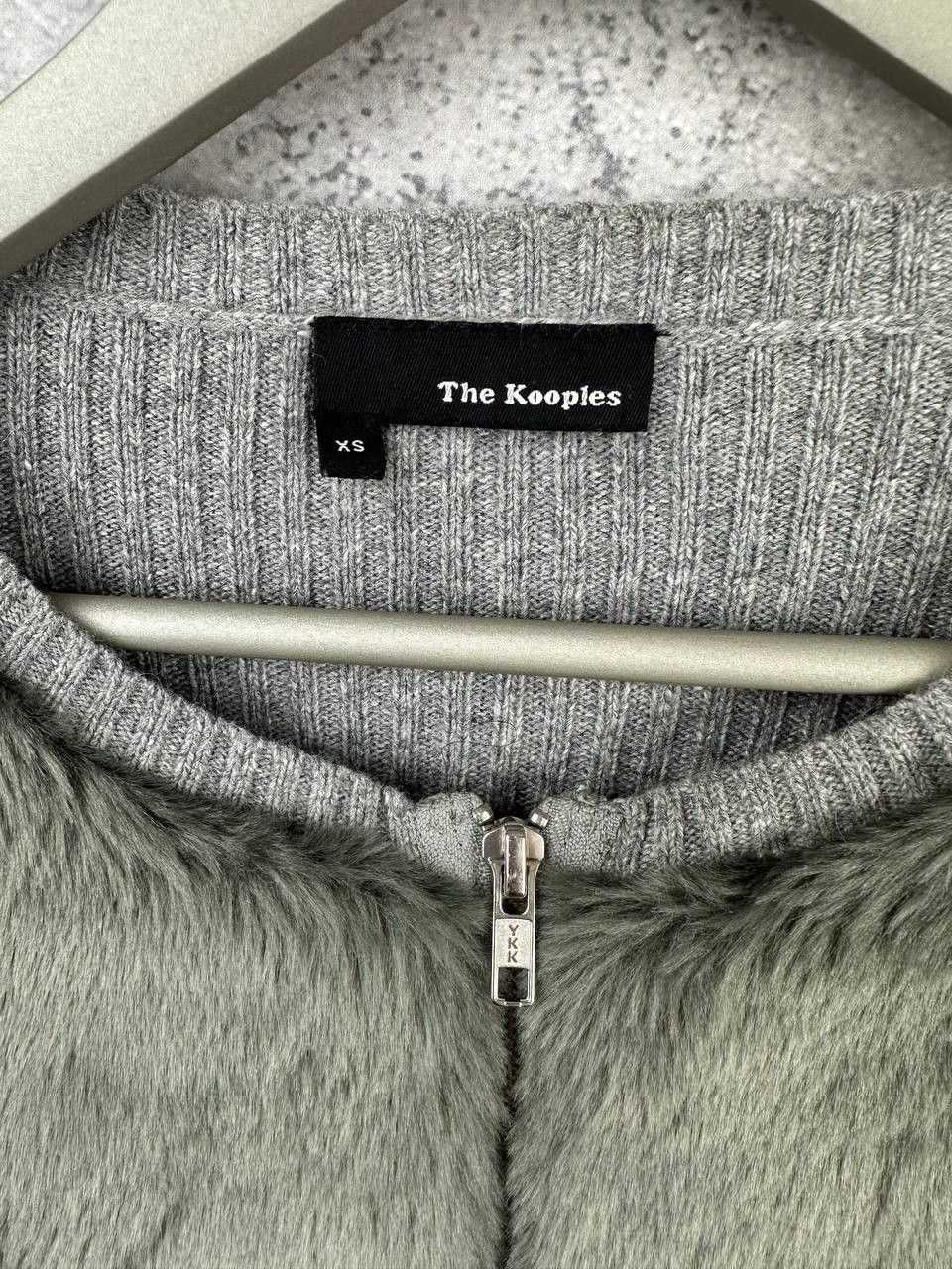 The Kooples The Kooples Wool Blend Faux Fur Panel Full Zip Cardigan Swt Size XS / US 0-2 / IT 36-38 - 10 Thumbnail