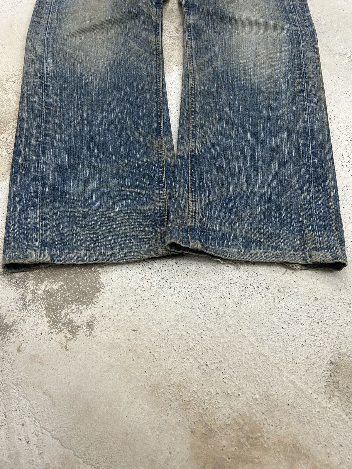 Edwin Vintage Edwin 503 Blue Trip Mud Washed Distressed Size US 33 - 3 Thumbnail