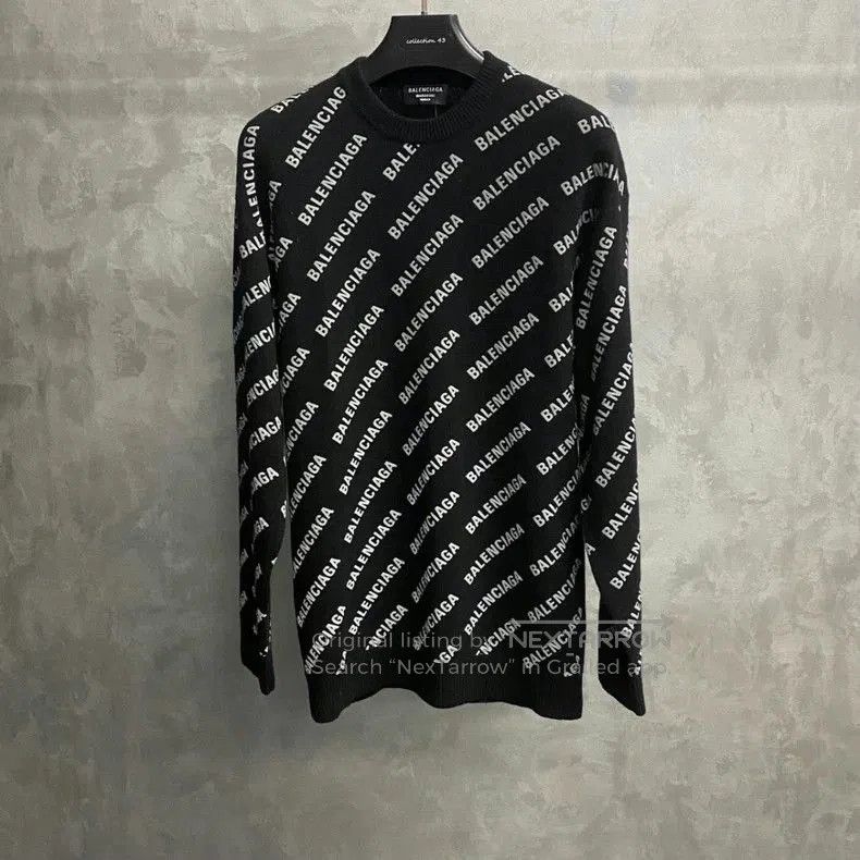 Balenciaga Balenciaga 2023 Black Logo Cashmere Sweater. Size US M / EU 48-50 / 2 - 1 Thumbnail
