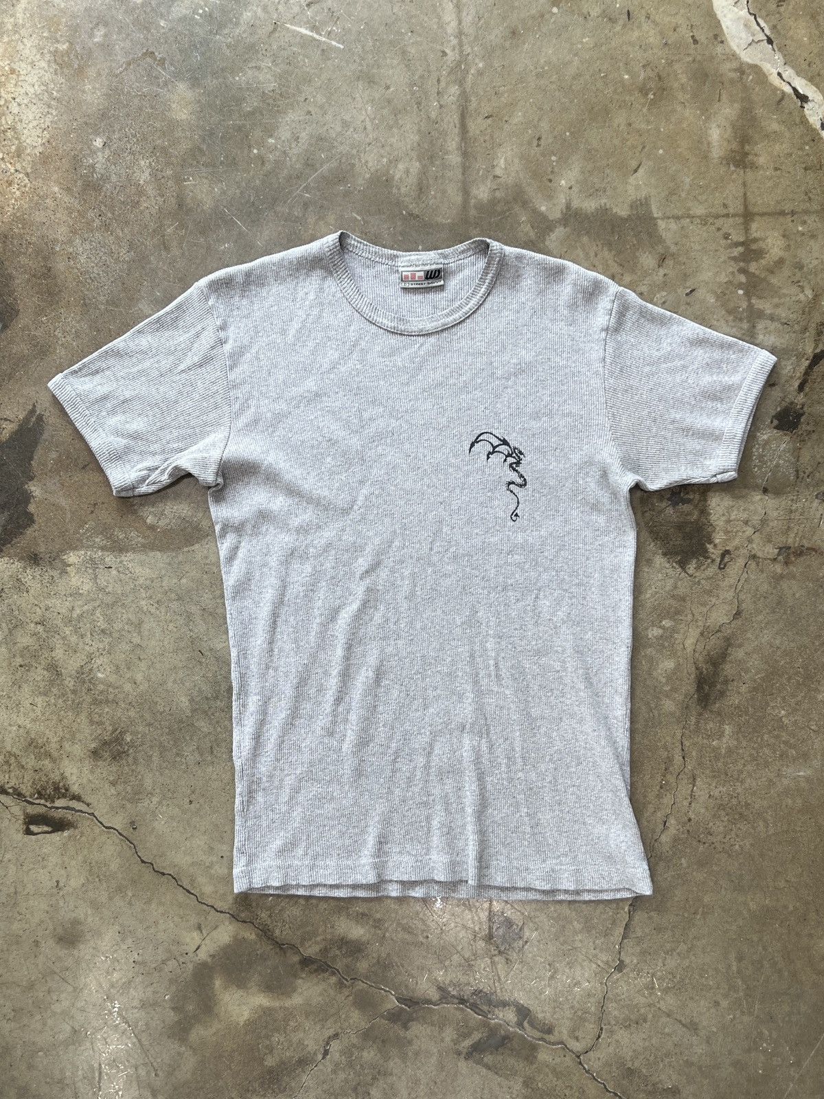 Vintage Vintage Y2K Street Savvy Double Dragon Ribbed Tee Large Size US L / EU 52-54 / 3 - 6 Thumbnail