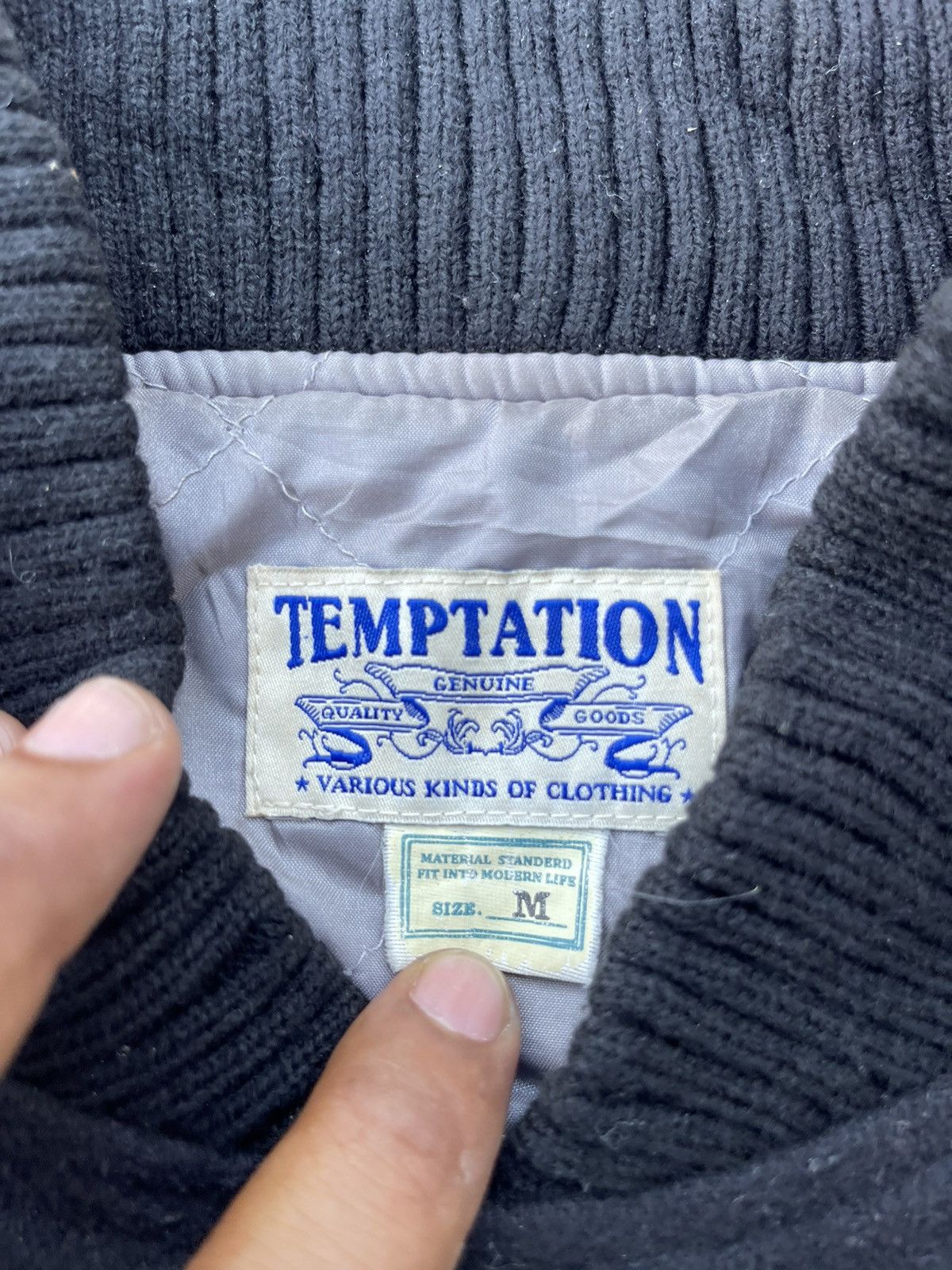 Japanese Brand VINTAGE TEMPTATION VARSITY JACKET Size US M / EU 48-50 / 2 - 3 Thumbnail