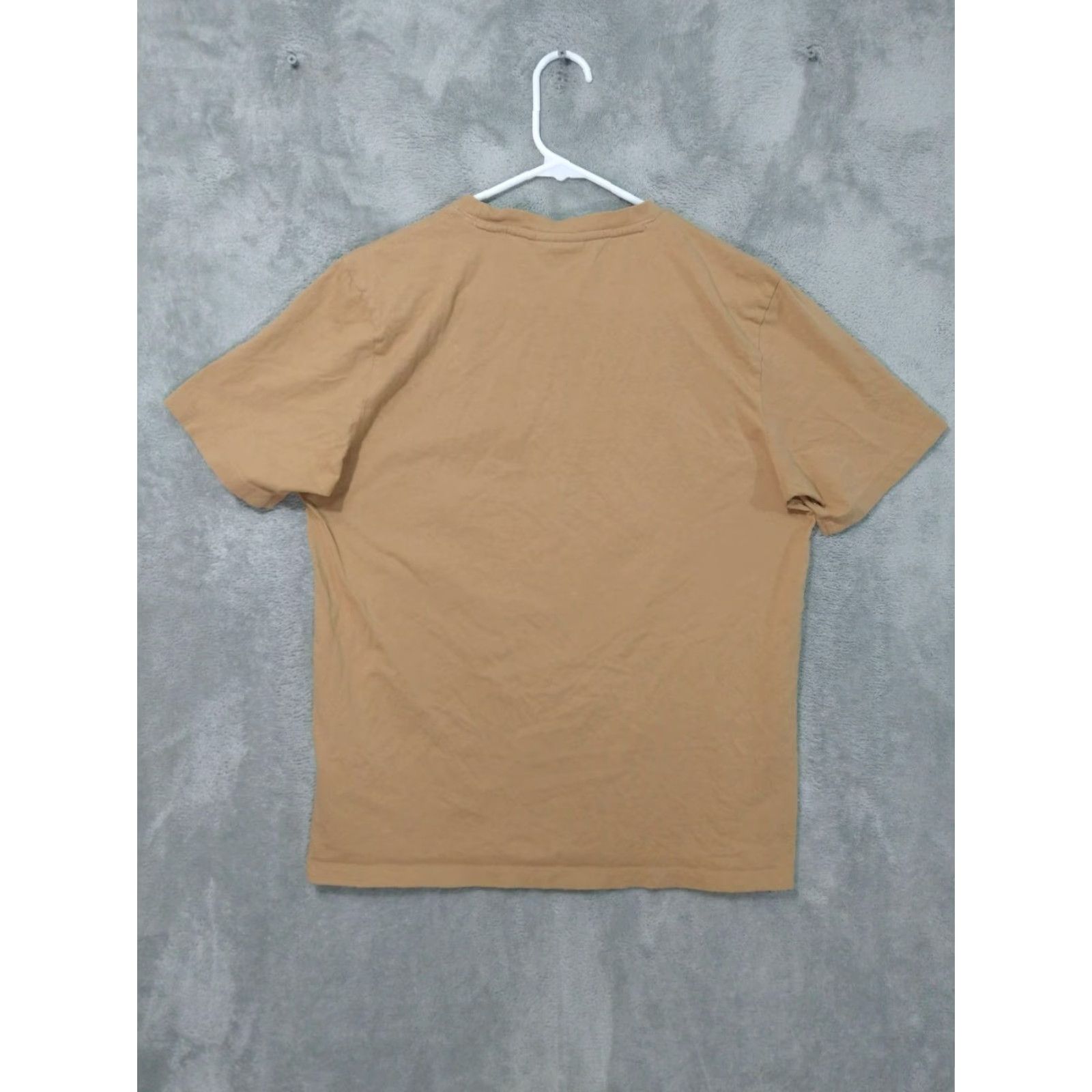 Hugo Boss HUGO BOSS Shirt Mens Medium Beige Graphic Print Short Sleeve Crew Neck Logo Size US M / EU 48-50 / 2 - 2 Thumbnail