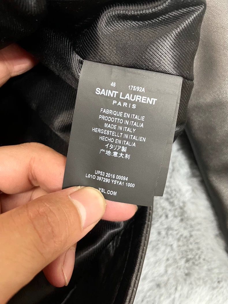 Saint Laurent Paris Saint Laurent Paris Motorcycle leather jacket-2506 Size US S / EU 44-46 / 1 - 4 Thumbnail