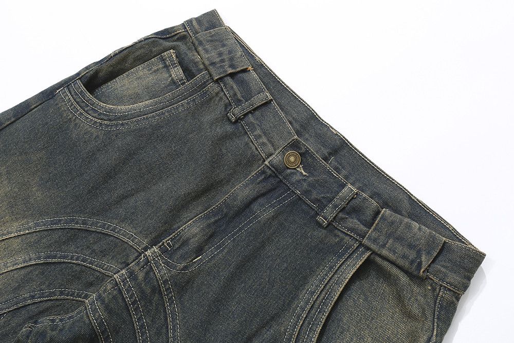 Jean × Vintage Y2K Dirty Grunge Hip Hop Baggy Jeans Size US 34 / EU 50 - 6 Thumbnail