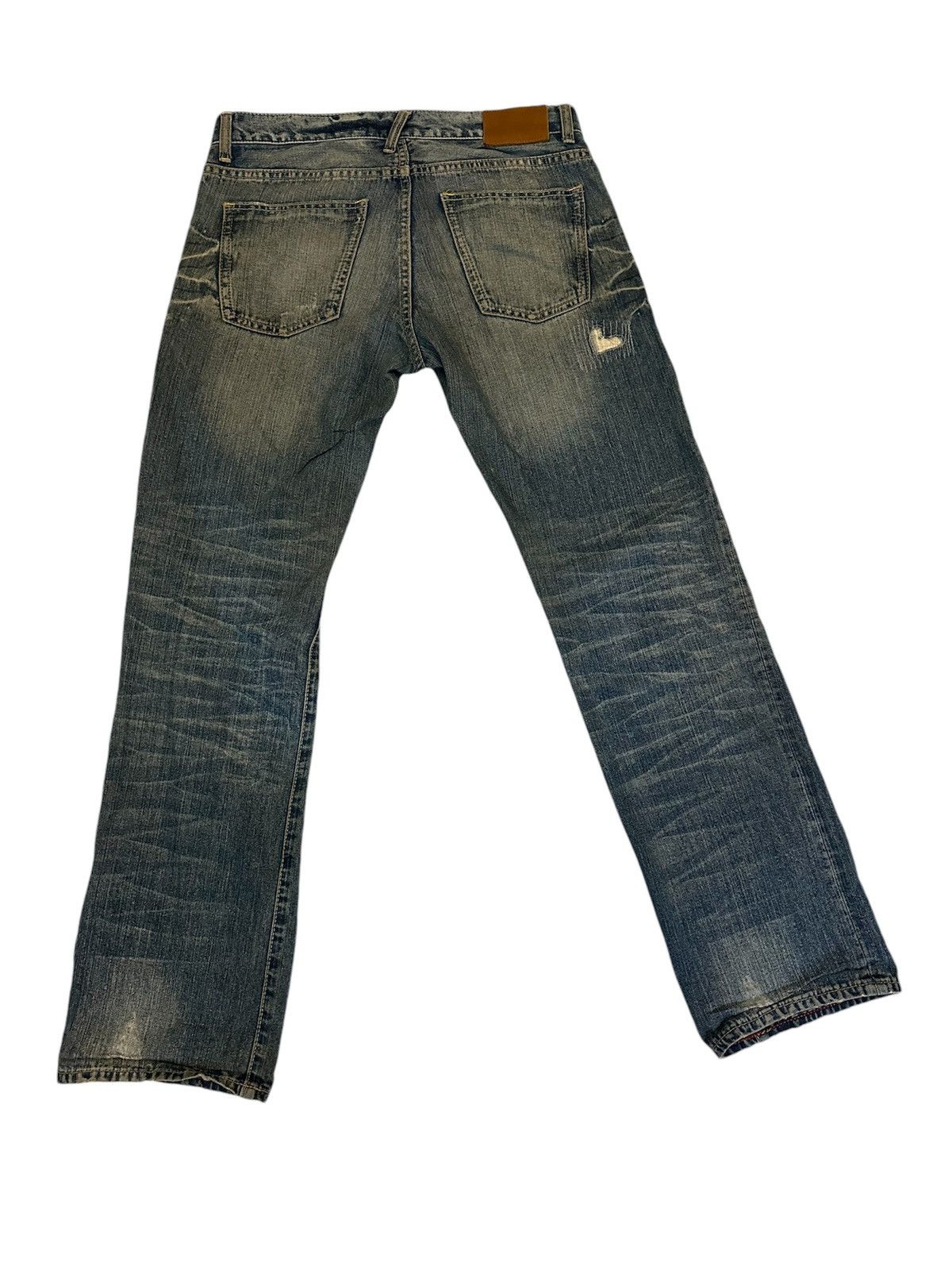 20471120 × Japanese Brand patchwork jeans distress Size US 33 - 4 Thumbnail