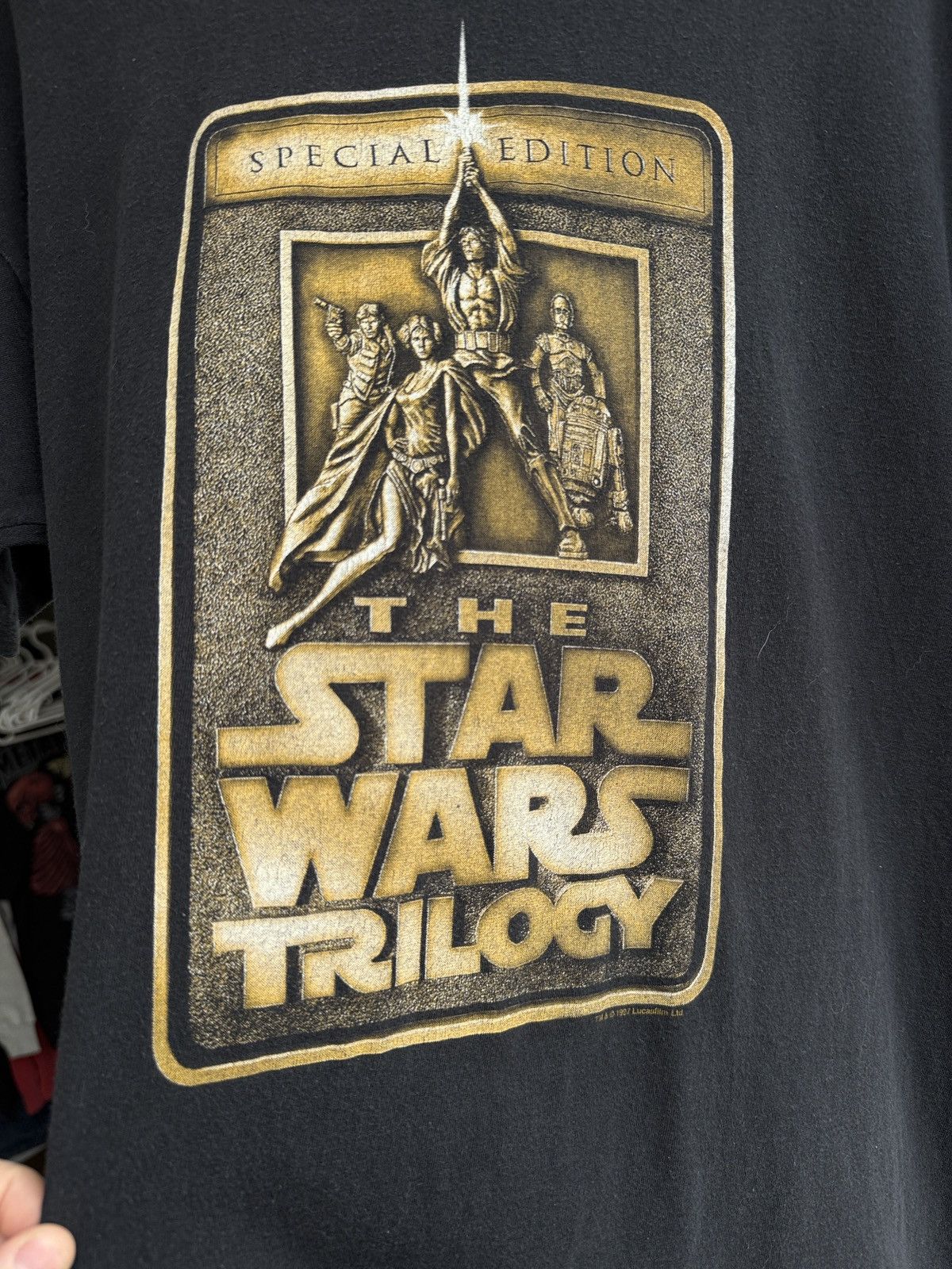 Vintage Star Wars Trilogy 1997 Vintage Single Stitch T Shirt Size US L / EU 52-54 / 3 - 4 Thumbnail