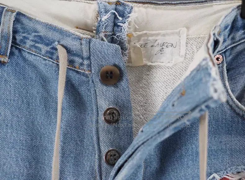 Greg Lauren Greg Lauren size XXL Patchwork Denim Jeans Size US 27 - 6 Thumbnail