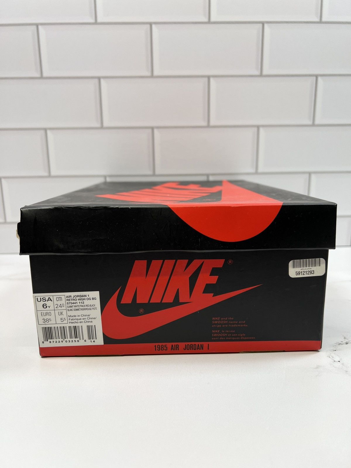 Jordan Brand Nike Air Jordan 1 1s Retro High OG GS Track Red Size US 6 / EU 39 - 8 Thumbnail