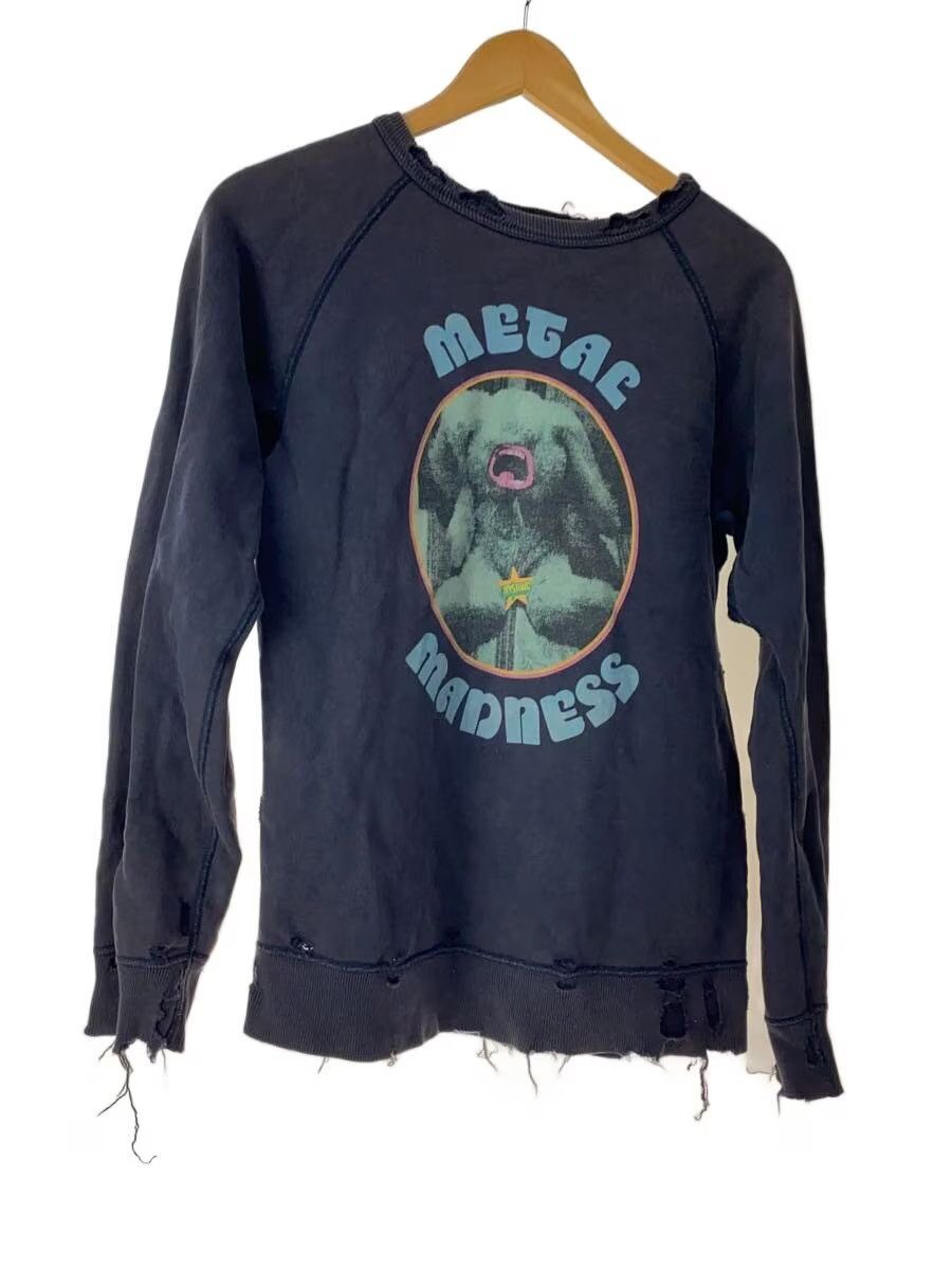Hysteric Glamour Vintage Distressed Metal Madness Raglan Sweatshirt Size US S / EU 44-46 / 1 - 1 Thumbnail