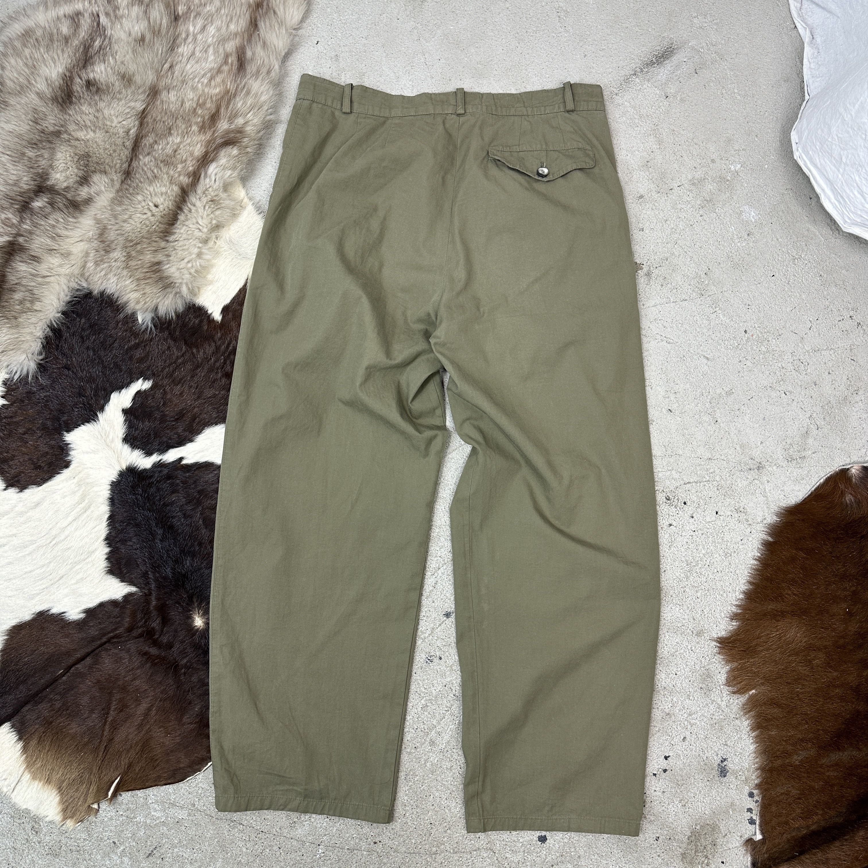Frame Vintage Military Styled Baggy Wide Leg Pants 90s Size 26" / US 2 / IT 38 - 7 Thumbnail
