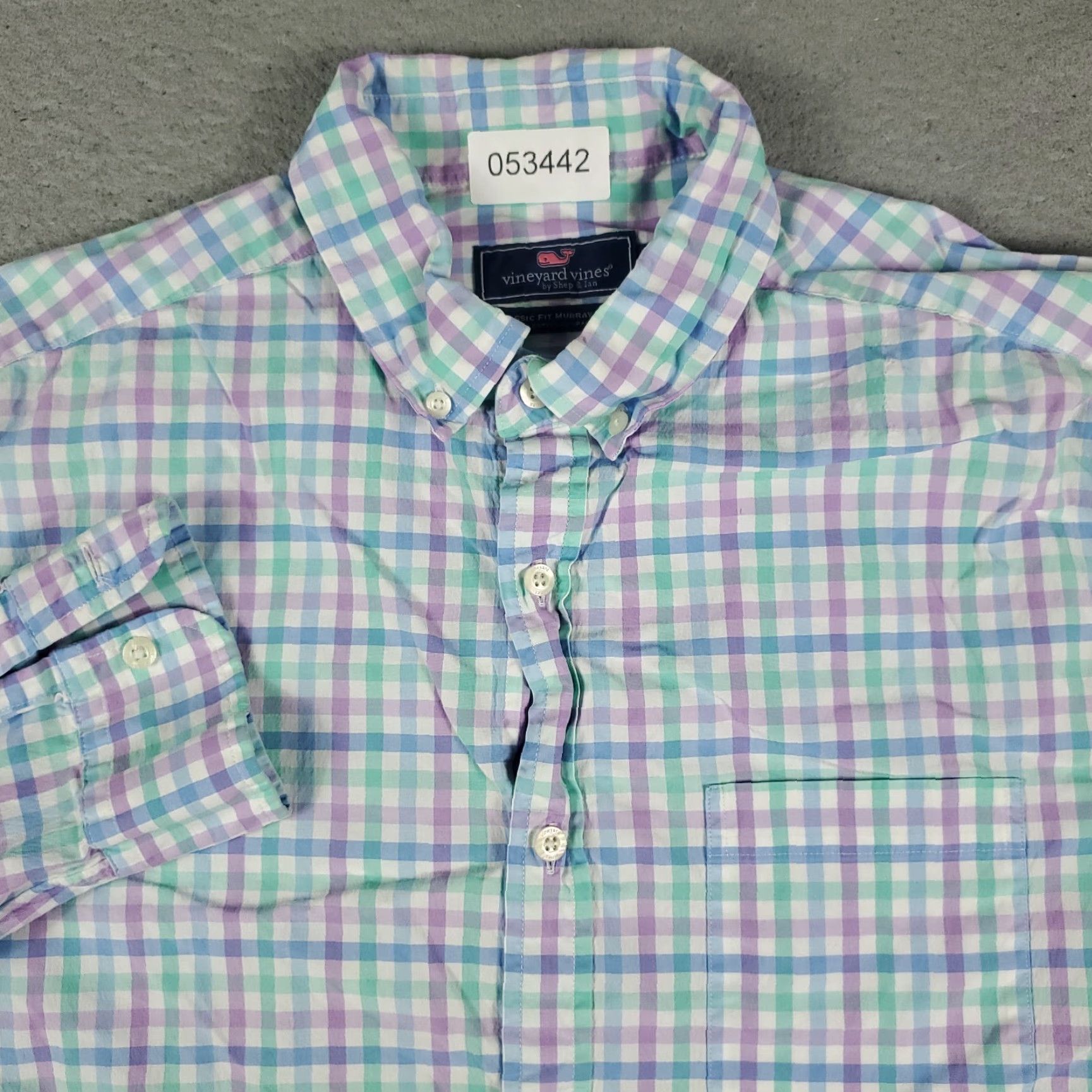 Vineyard Vines Vineyard Vines Shirt Mens Large Blue Plaid Button-Up Long Sleeve Cotton Button-Down Classic Preppy Mens Size US L / EU 52-54 / 3 - 2 Thumbnail